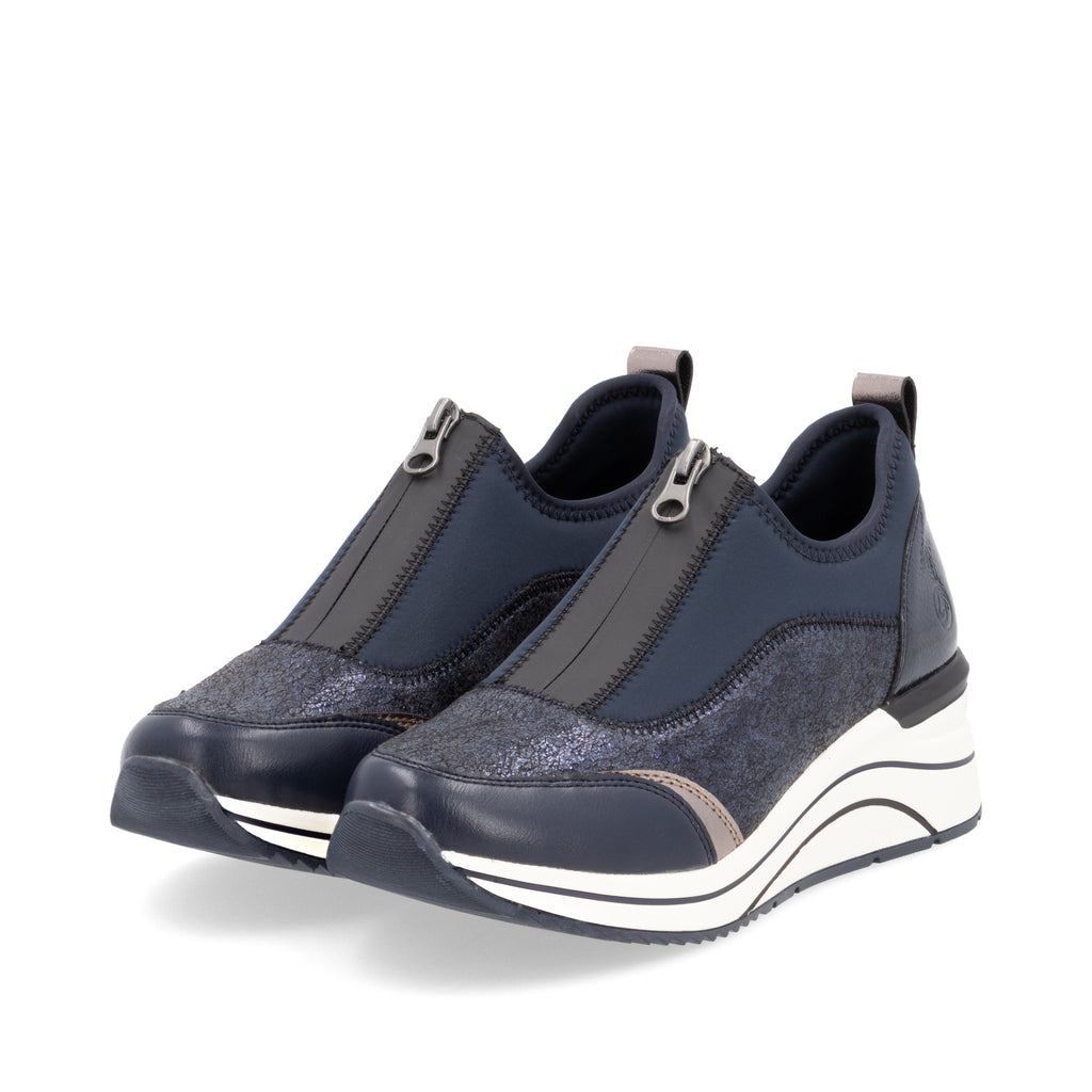 Blue Zip Shoes for Women | Remonte D0T08-12