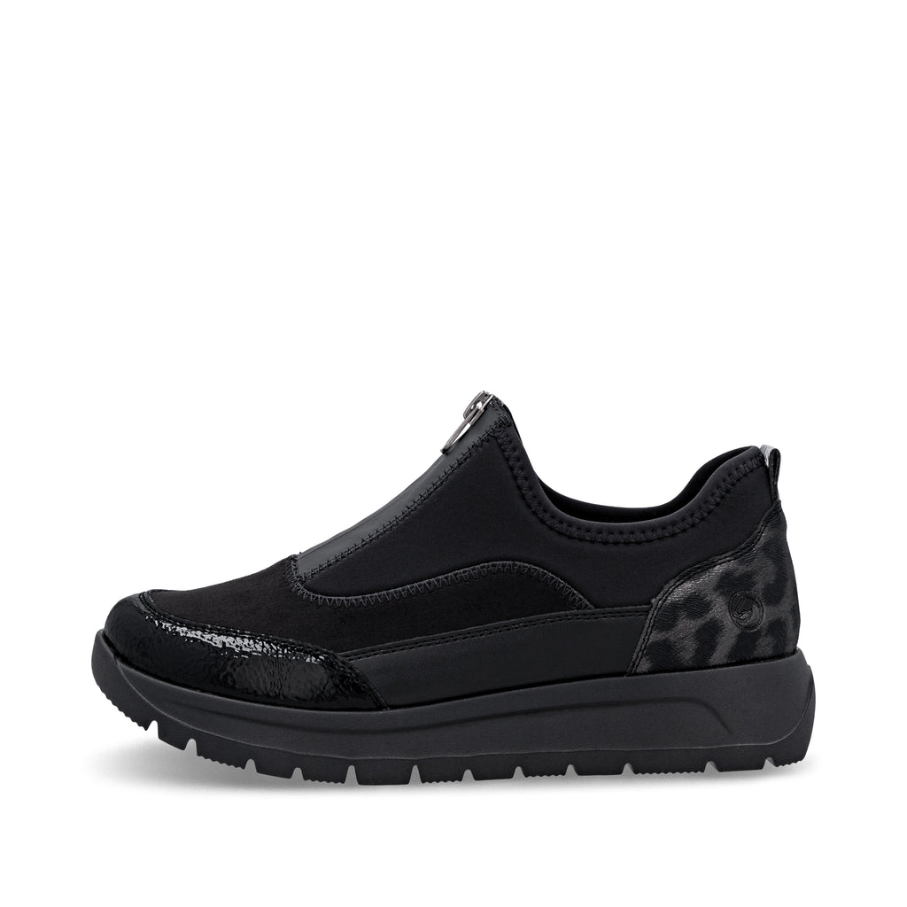 Black Zip Shoes for Women | Remonte D2V01-04