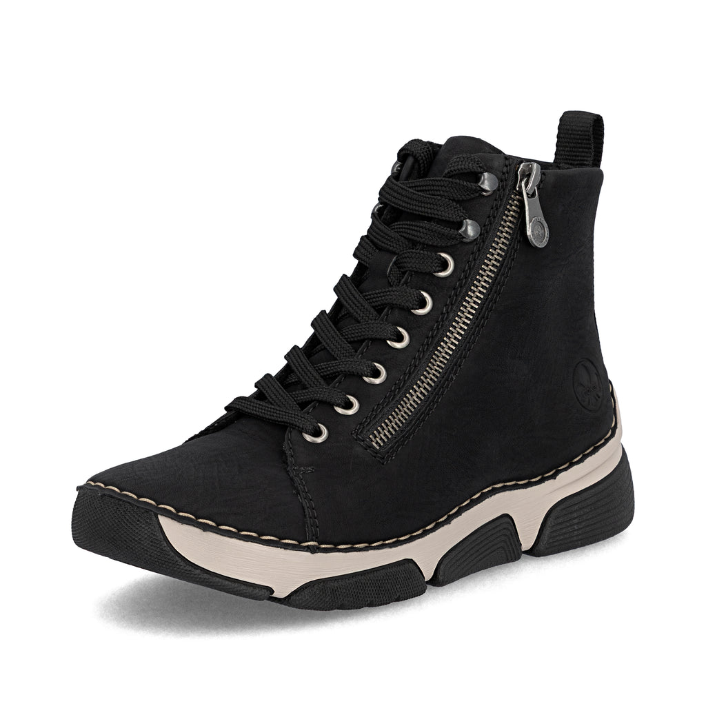 Black Zip Boots for Women | Rieker 45920-01
