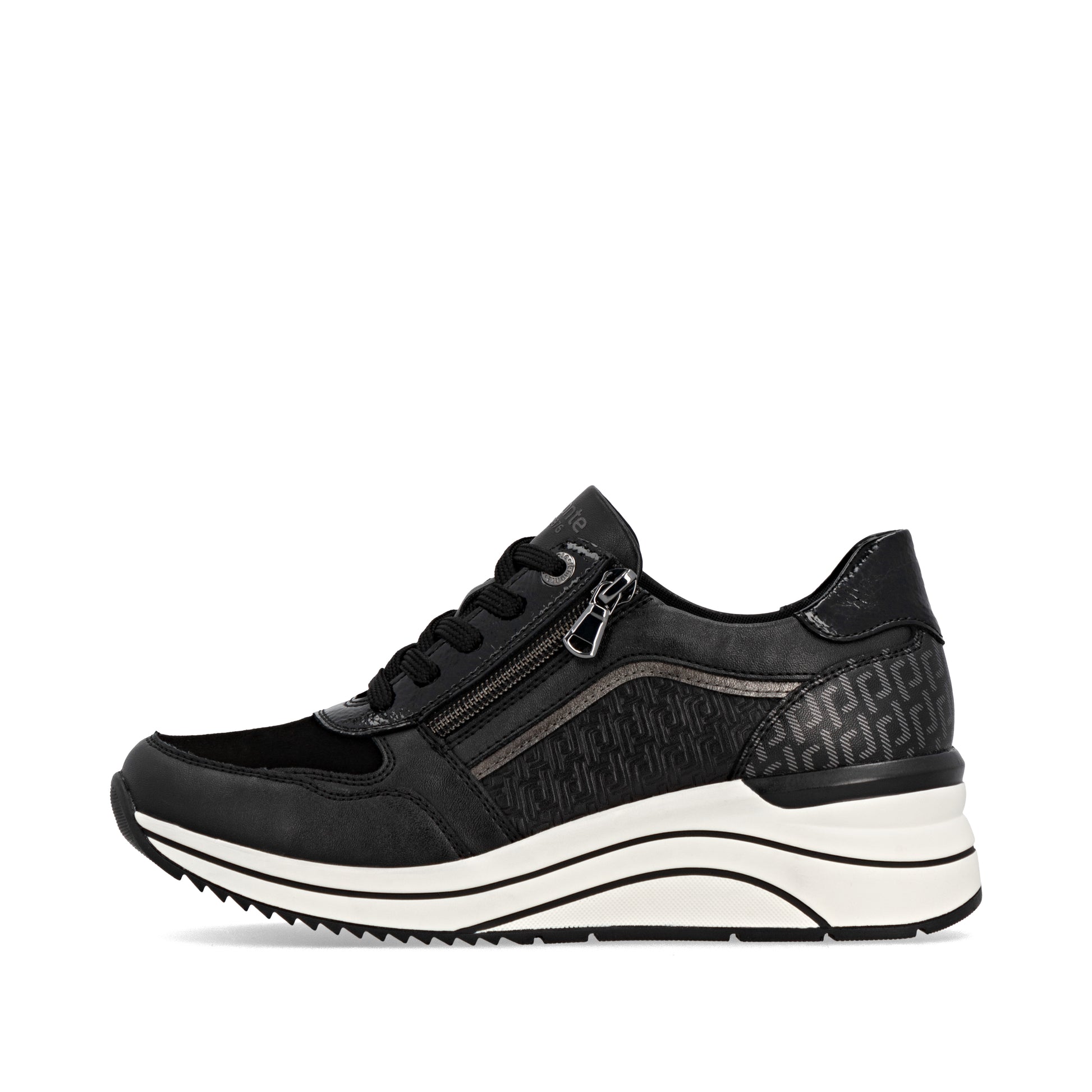 Black Zip Shoes for Women | Remonte D0T16-03