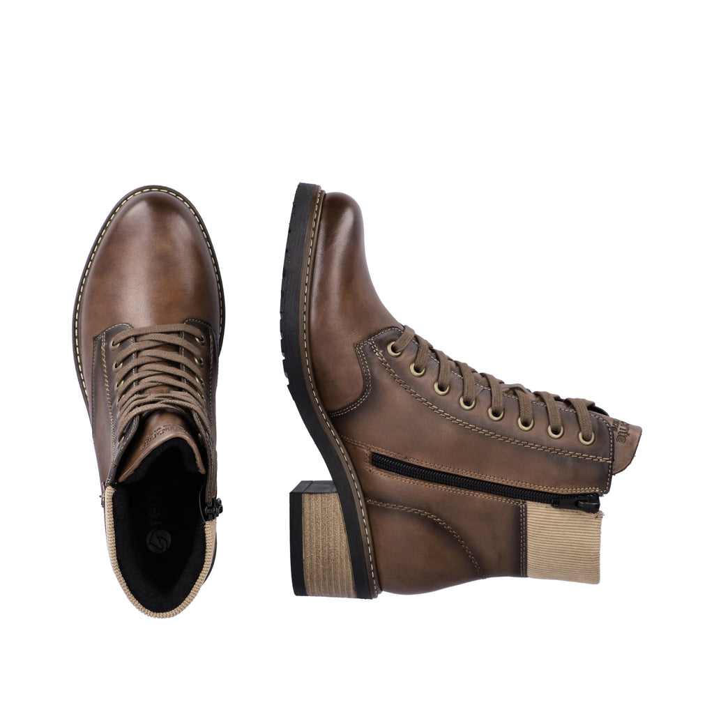 Brown Zip Boots for Women | Remonte D1A70-22