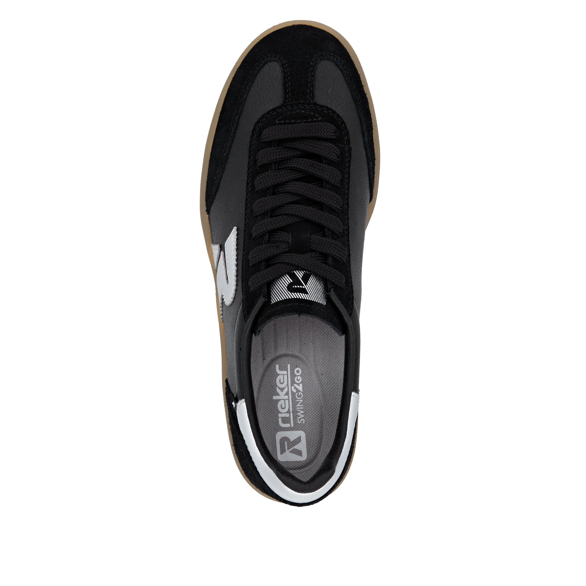 Black Elasticated Shoes for Women | Rieker W3700-00