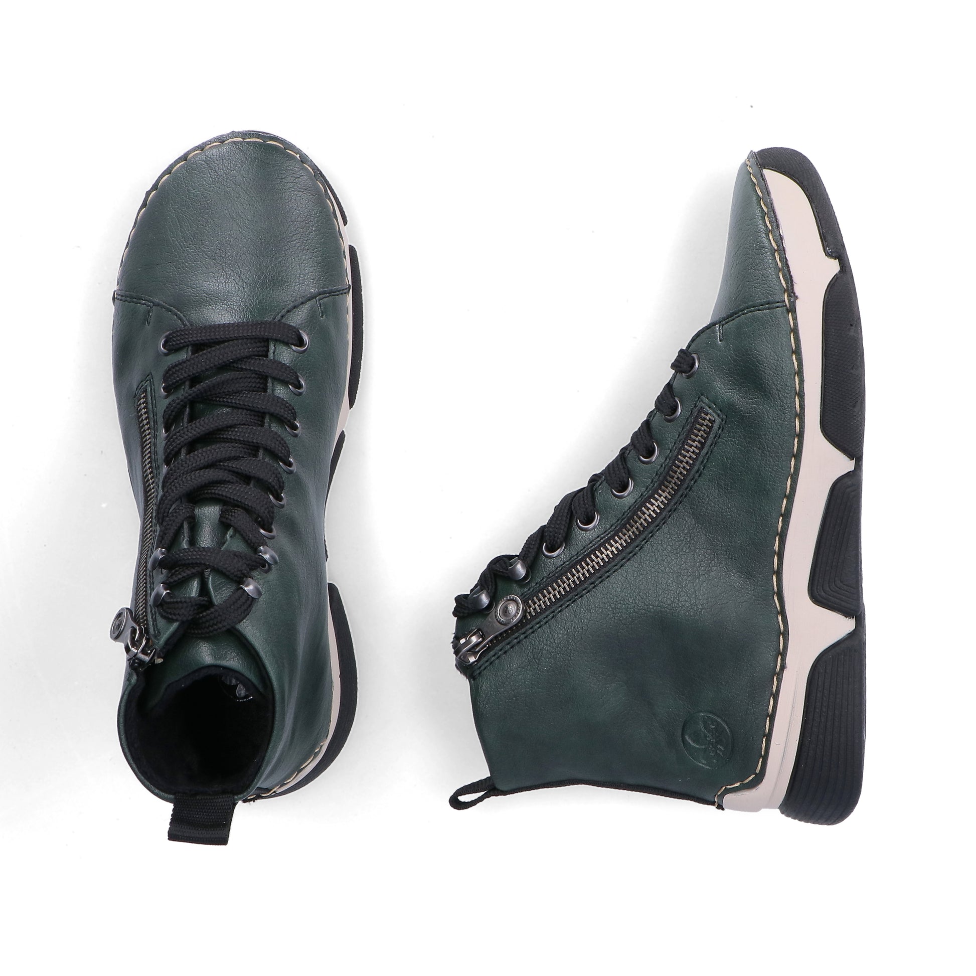 Green Zip Boots for Women | Rieker 45920-54