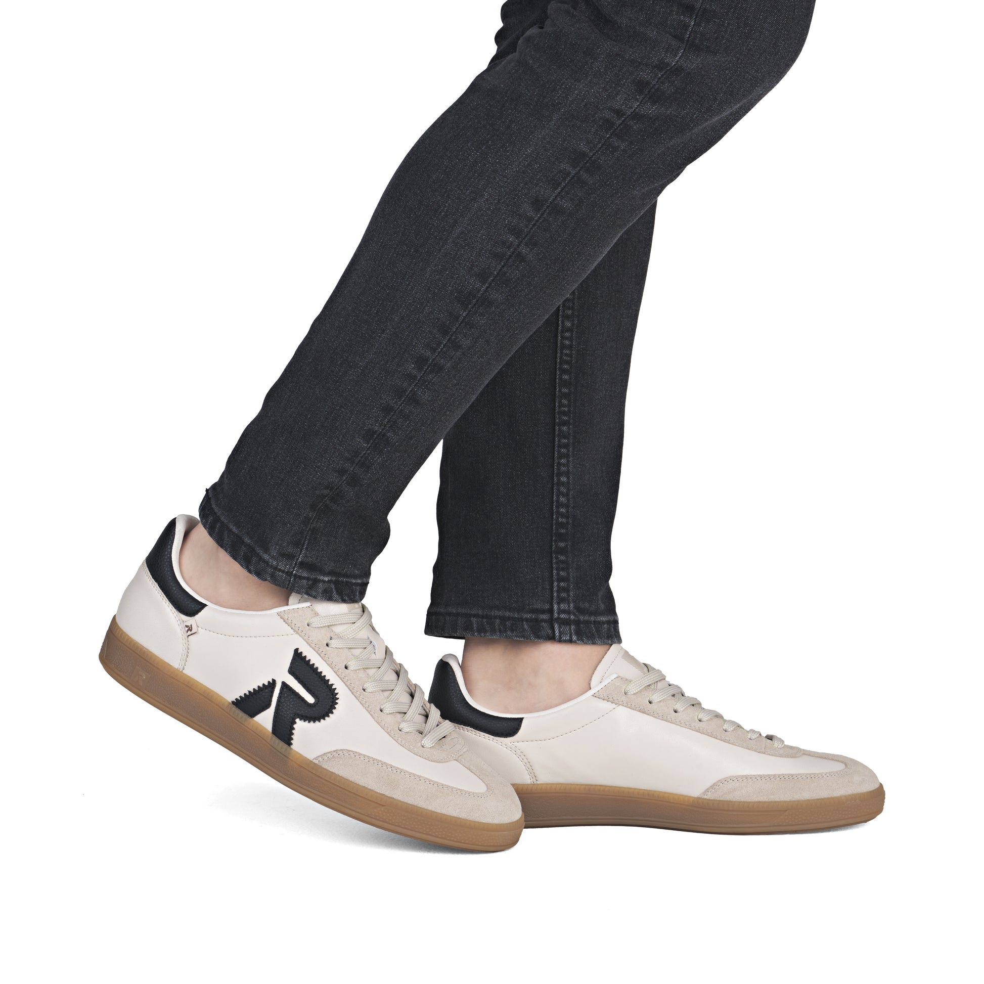 Beige Elasticated Shoes for Men | Rieker U2200-60