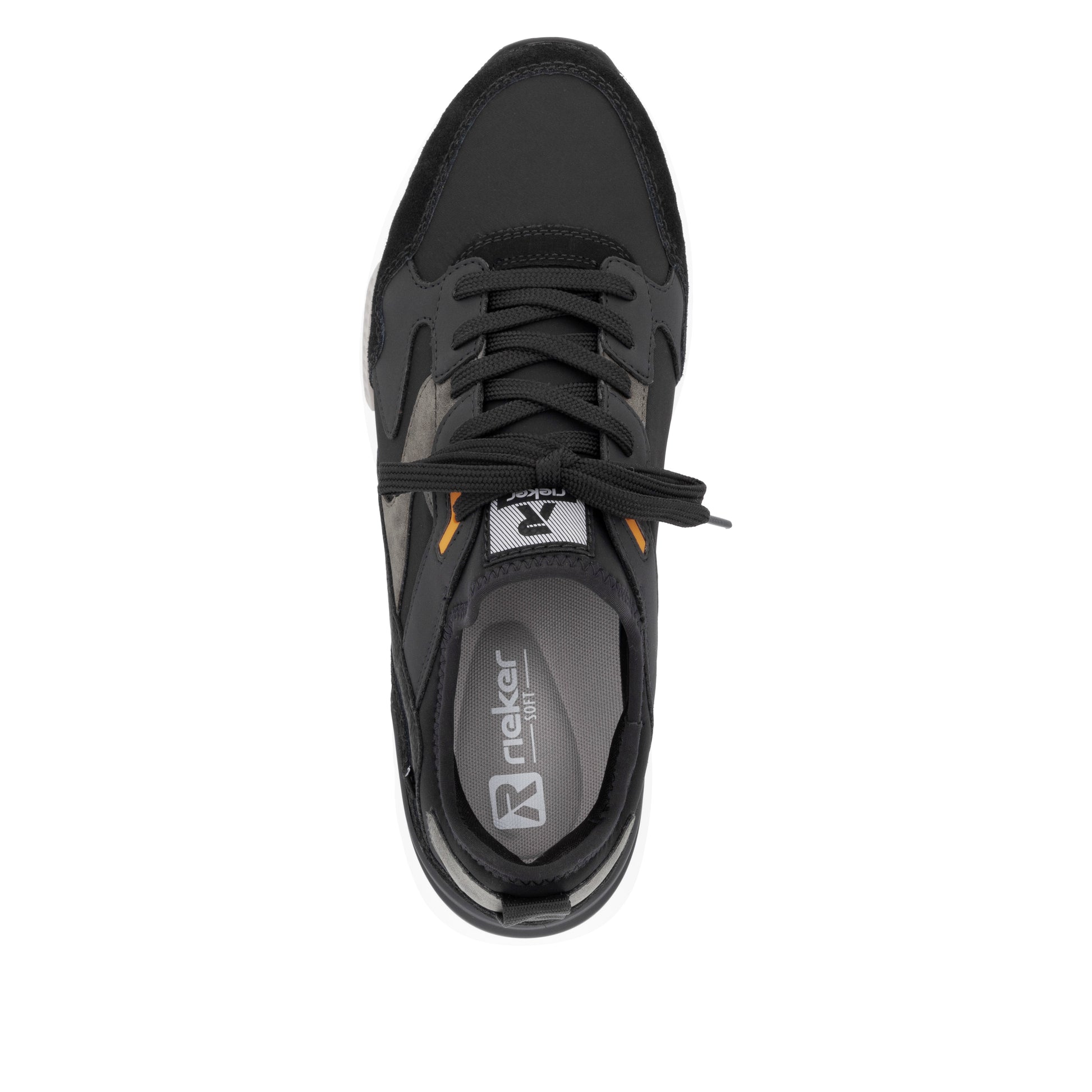 Black Elasticated Shoes for Men | Rieker U1403-00