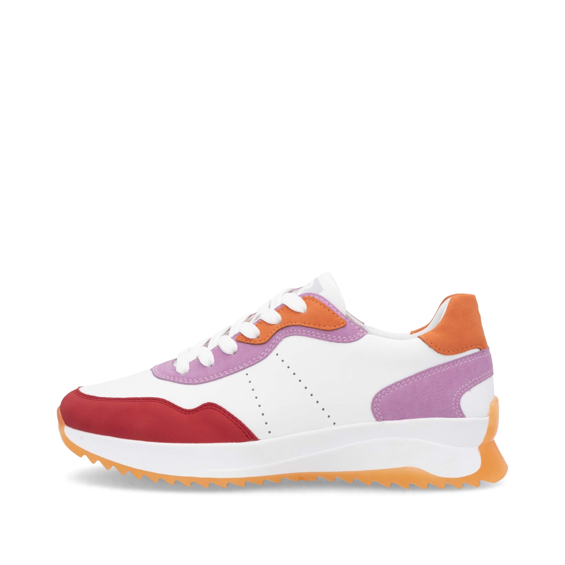 White Elasticated Shoes for Women | Rieker W1308-80