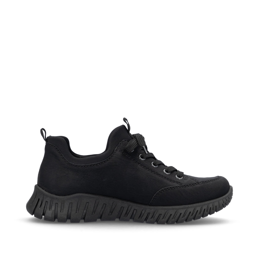 Black Elasticated Shoes for Women | Rieker M5352-00