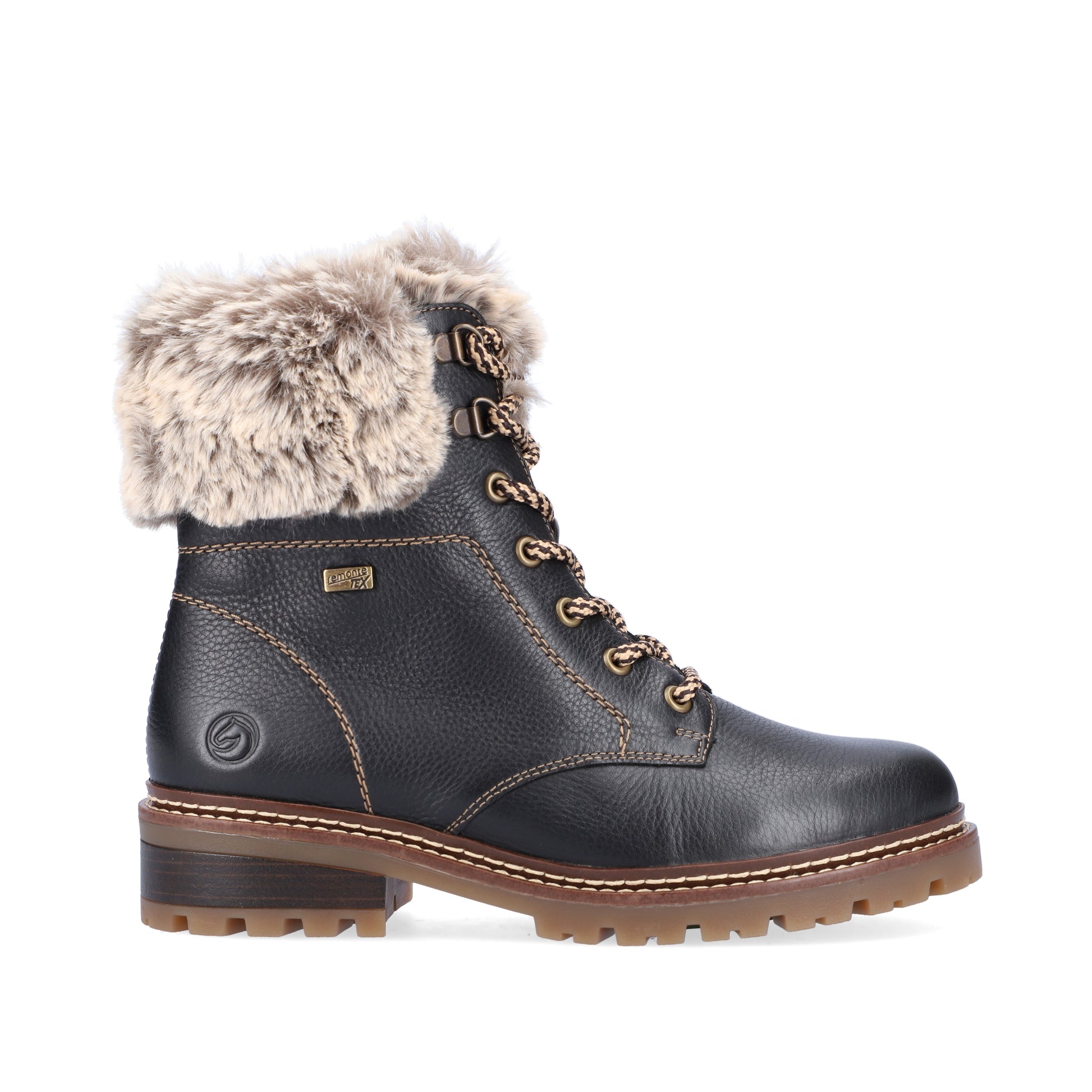 Black Zip Boots for Women | Remonte D0B74-01