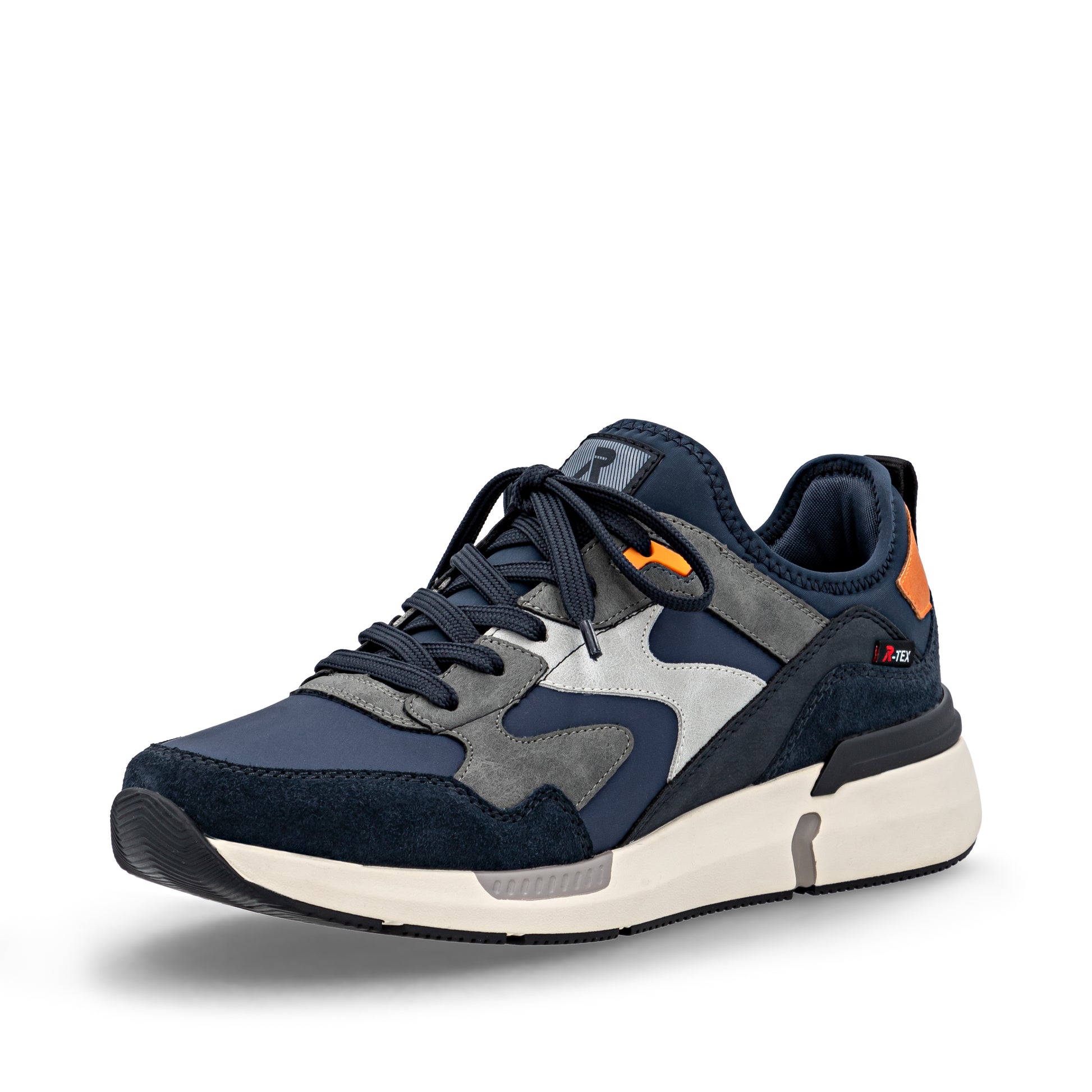 Blue Elasticated Shoes for Men | Rieker U1403-15
