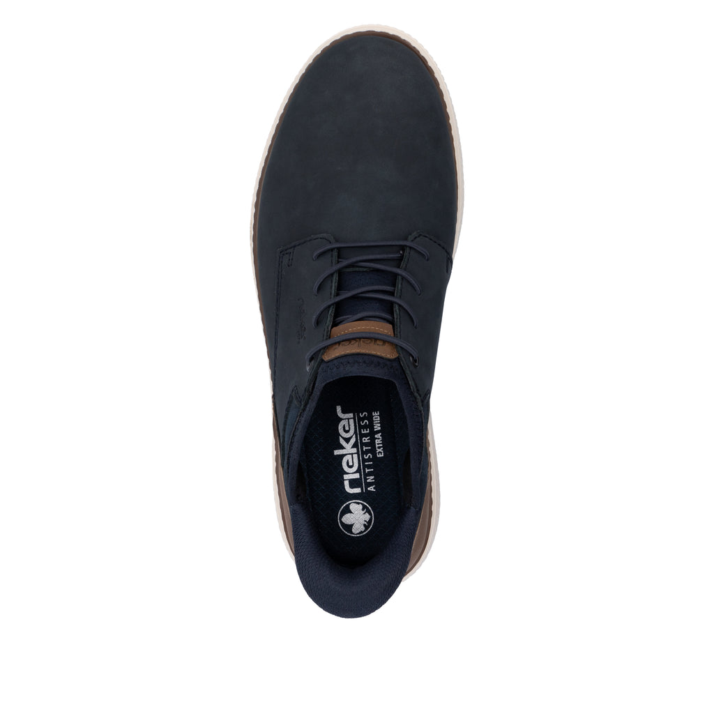 Blue Elasticated Shoes for Men | Rieker B3357-14