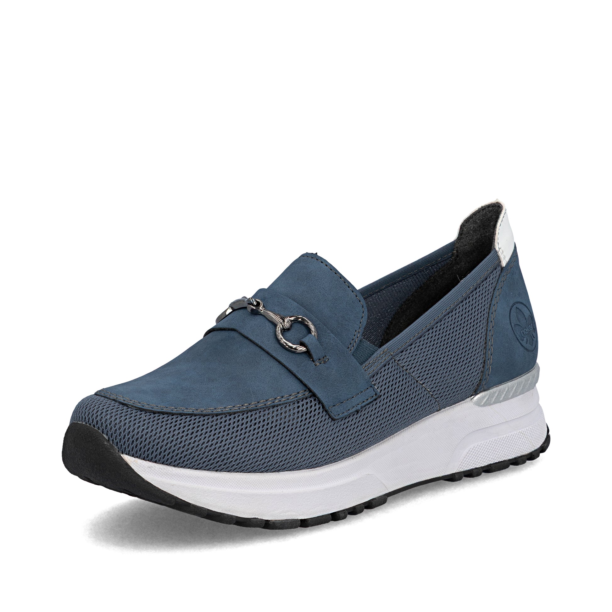 Blue Elasticated Shoes for Women | Rieker N7455-14