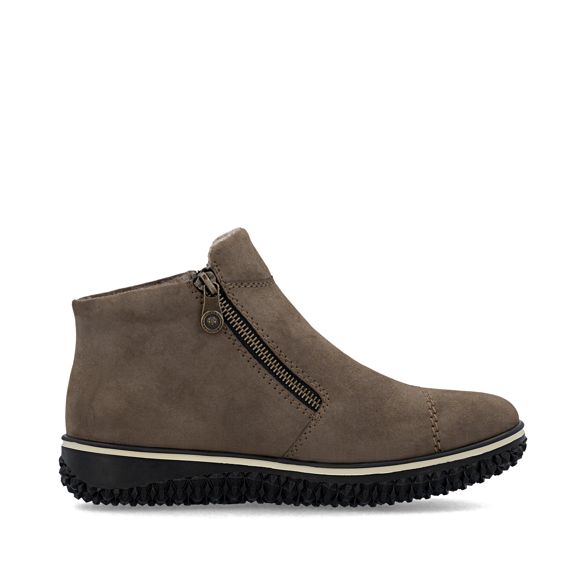 Brown Zip Boots for Women | Rieker Z4265-24
