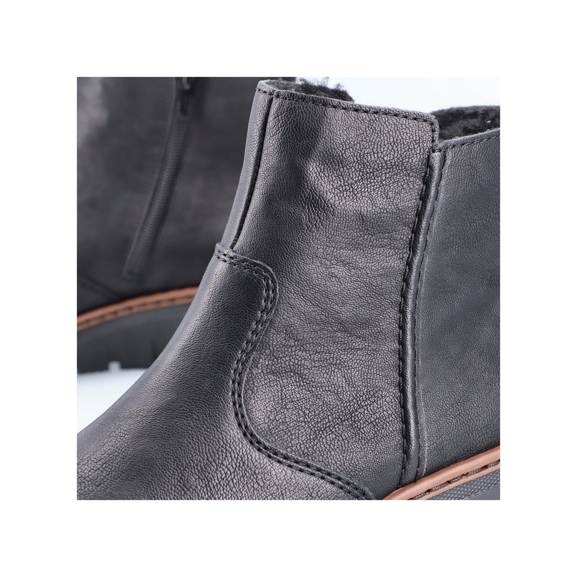 Black Zip Boots for Women | Rieker X9165-00