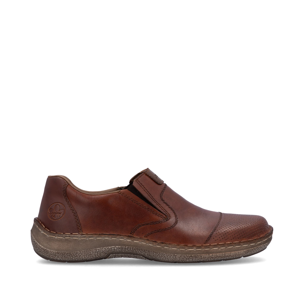 Brown Elasticated Shoes for Men | Rieker 03056-24