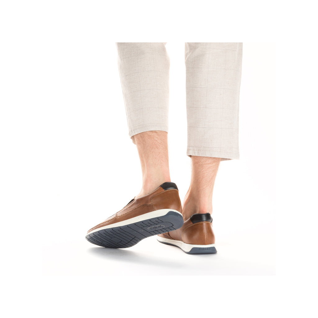 Brown Elasticated Shoes for Men | Rieker 11962-25