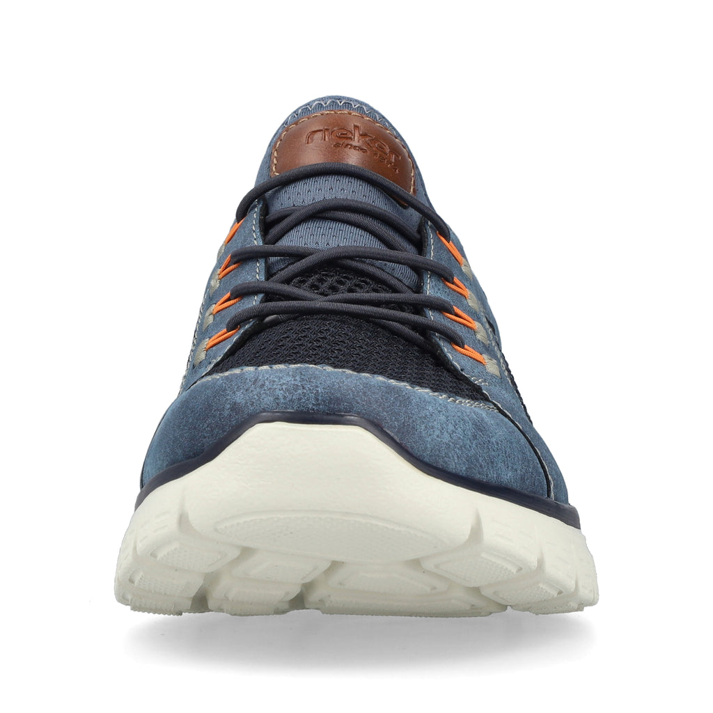 Blue Elasticated Shoes for Men | Rieker B6660-14