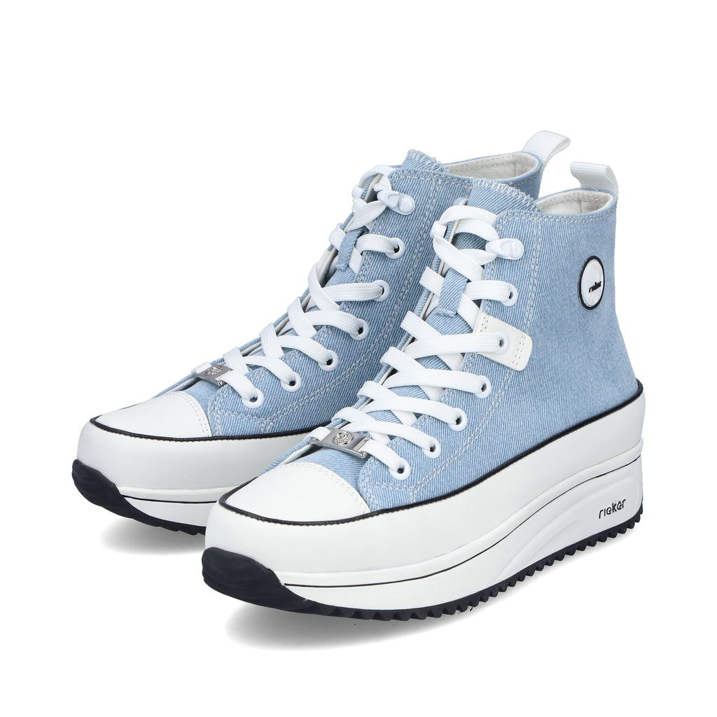 Blue Zip Boots for Women | Rieker 90010-10