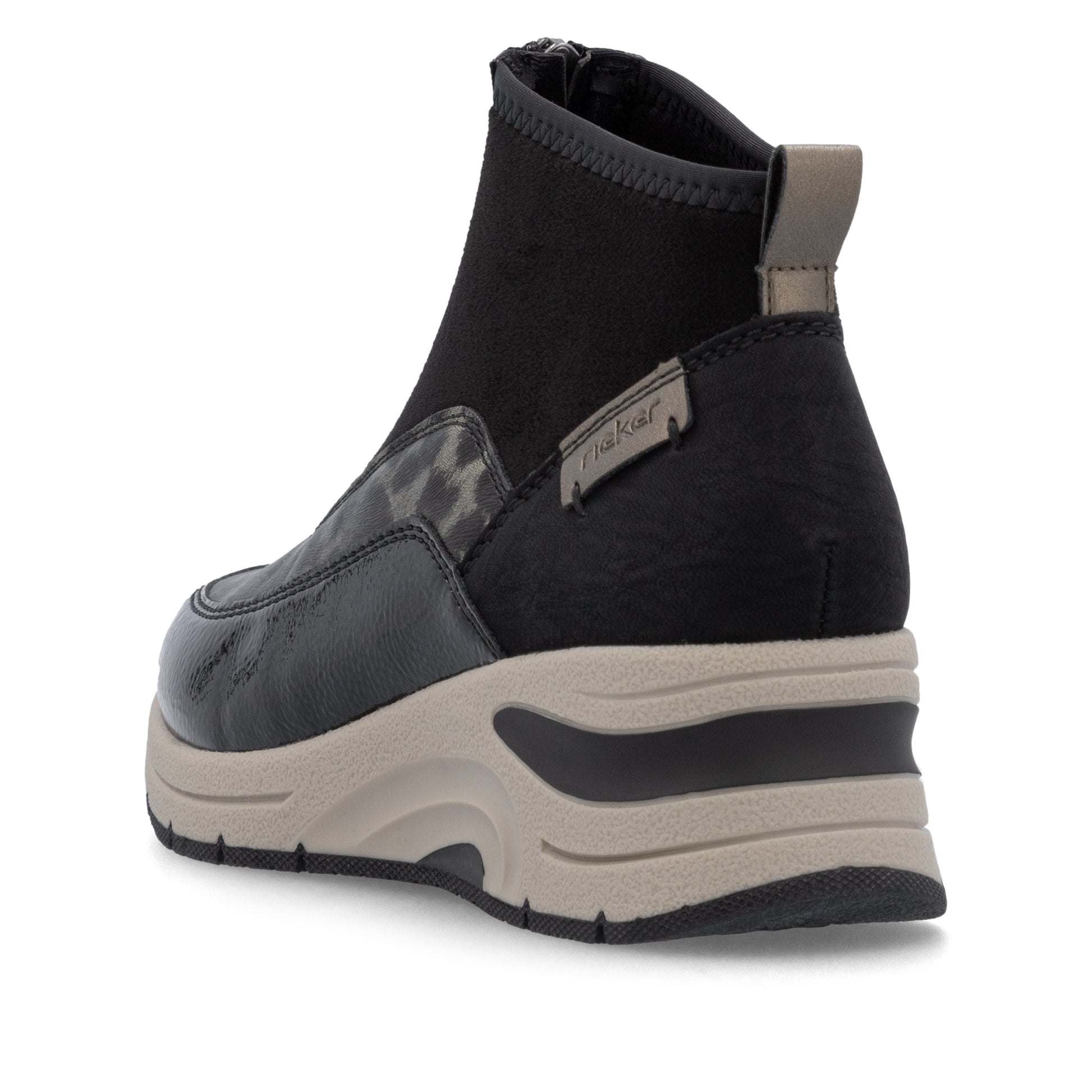 Black Zip Boots for Women | Rieker N9362-00