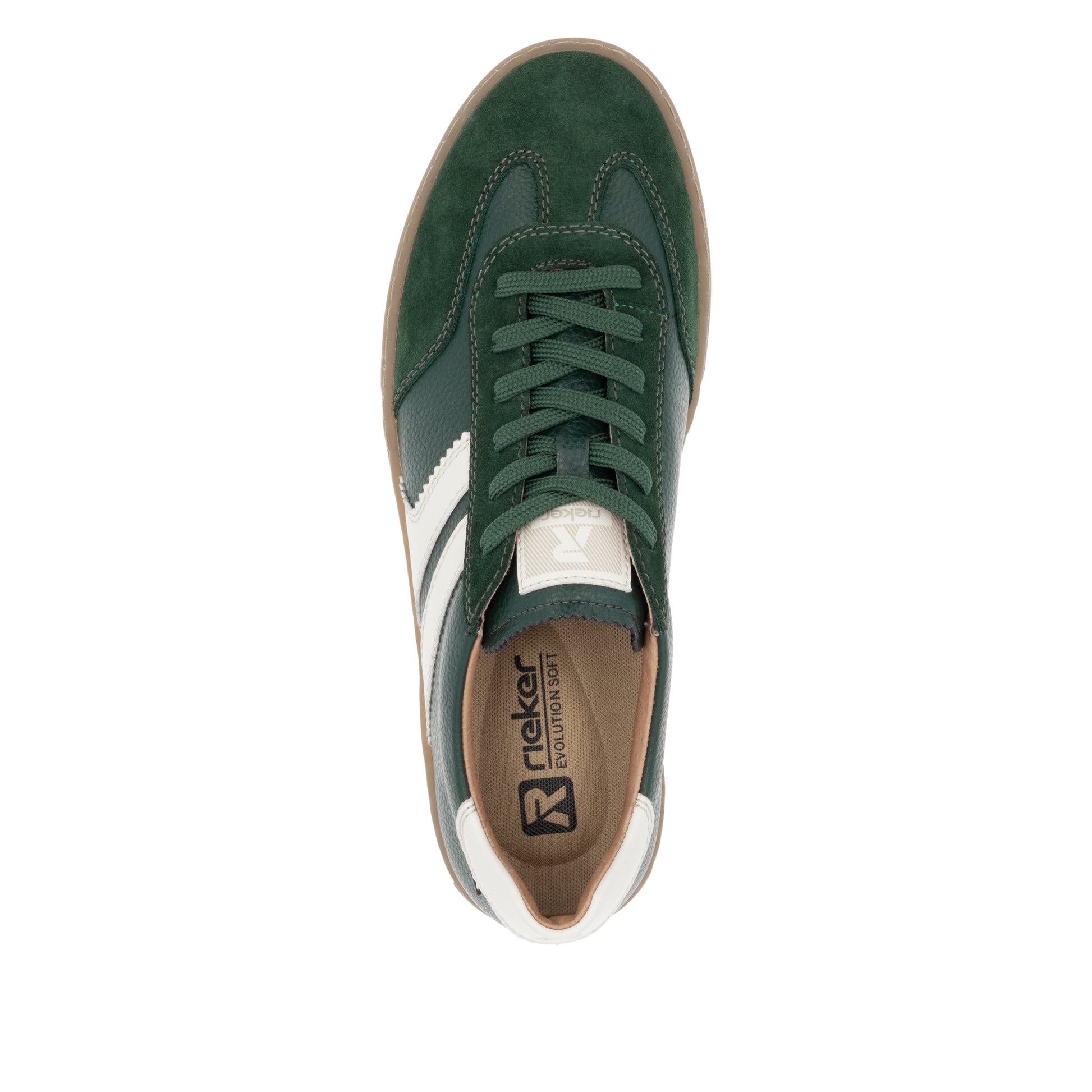 Green Elasticated Shoes for Men | Rieker Sport U0707-54
