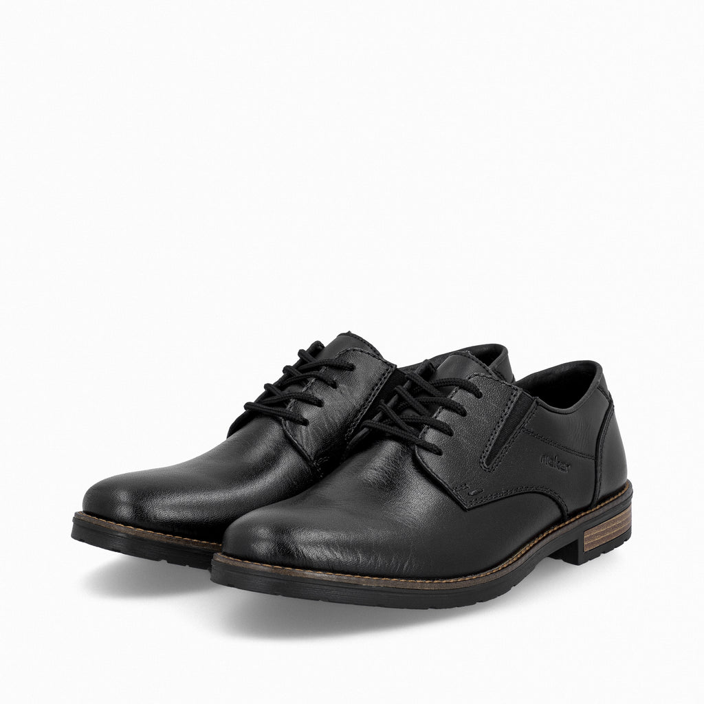 Black Elasticated Shoes for Men | Rieker 14621-00