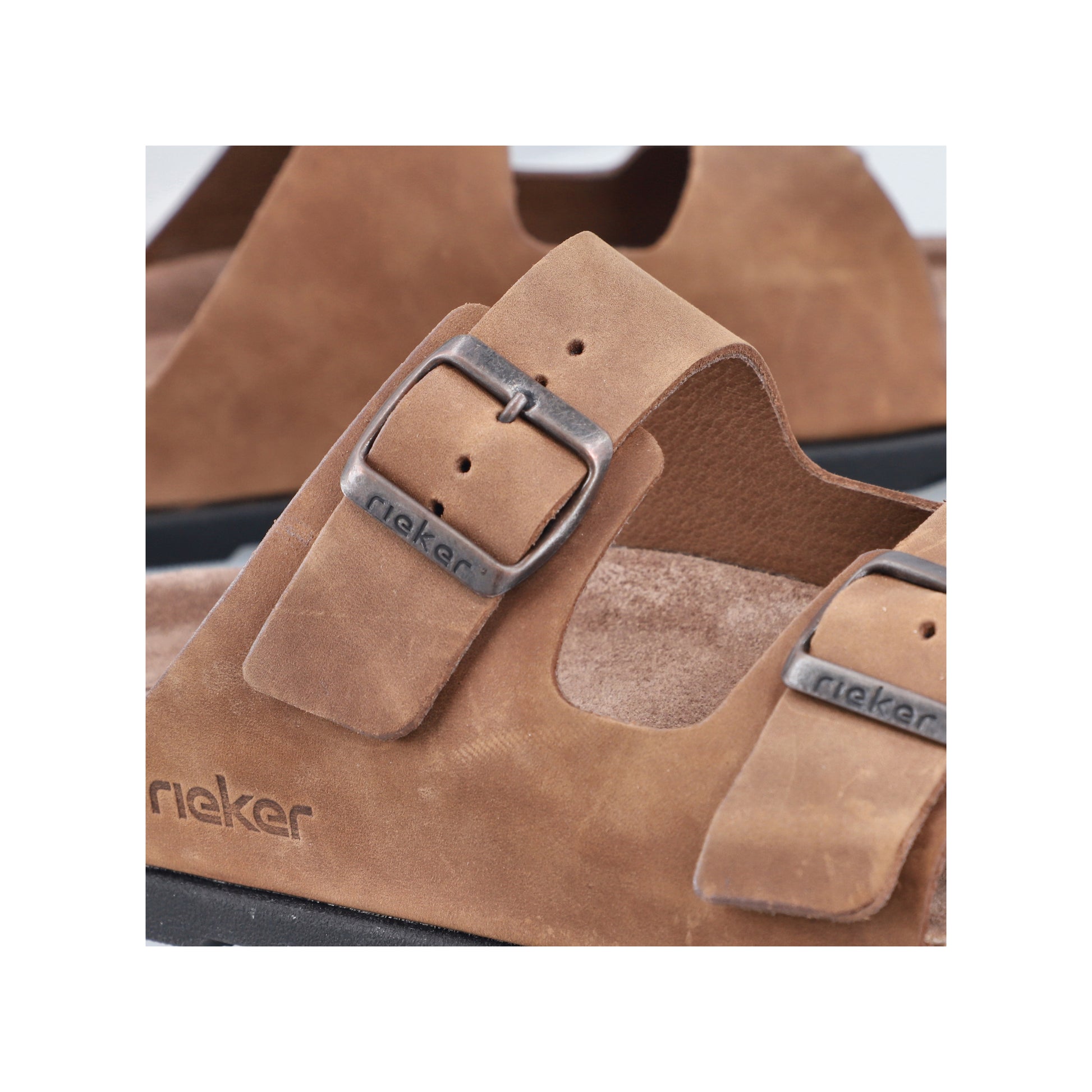 Brown Buckle Sandals for Men | Rieker 21190-26