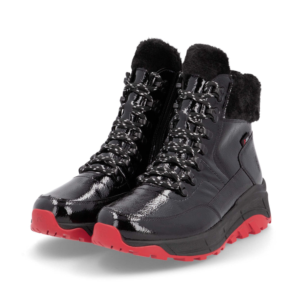 Black Zip Boots for Women | Rieker Sport W0063-01