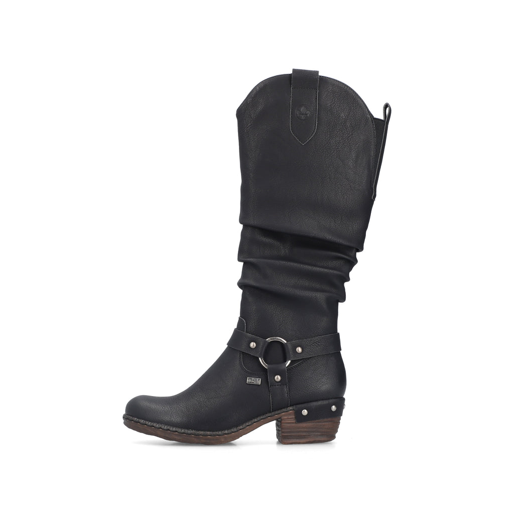 Black Zip Boots for Women | Rieker 93670-00