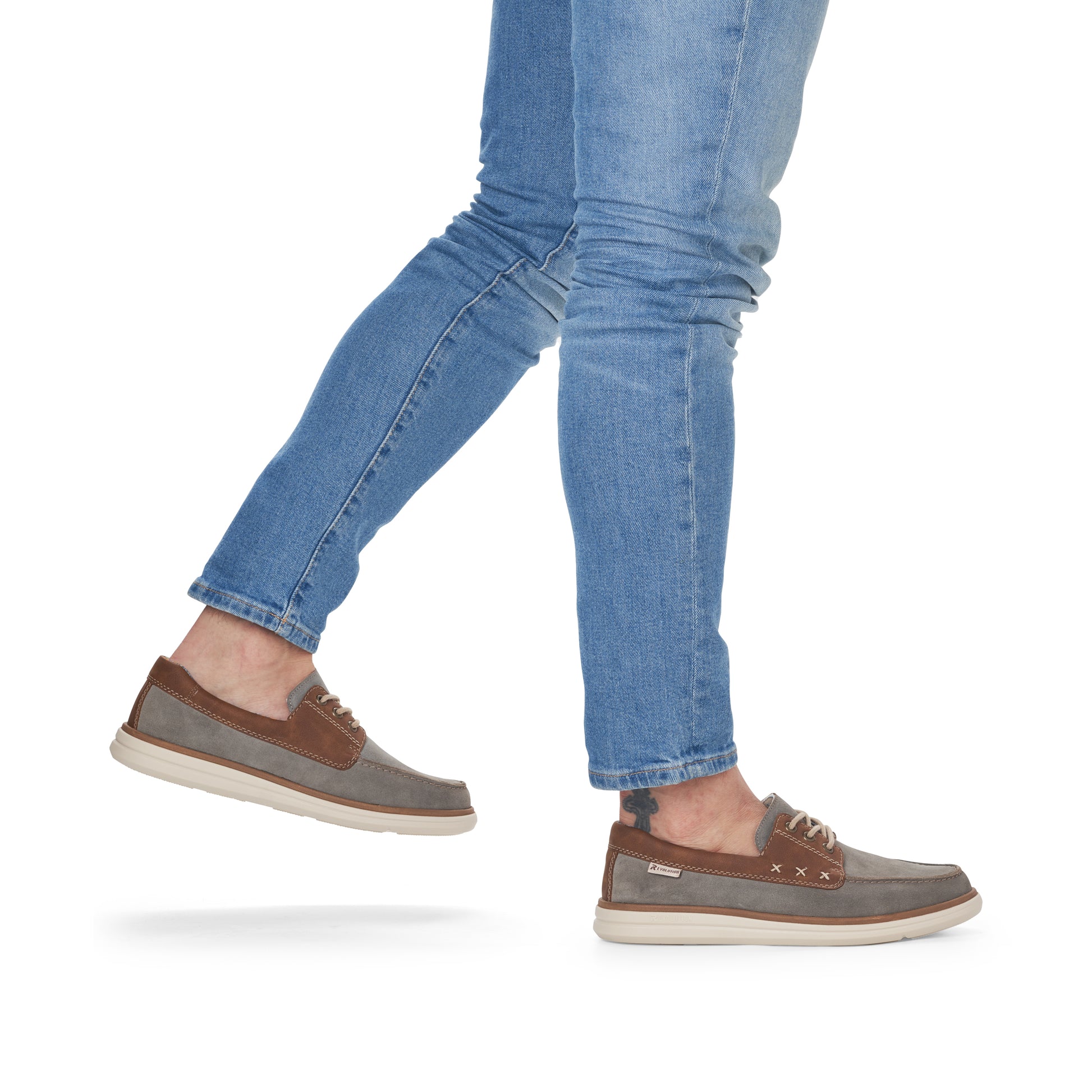 Grey Lace-Up Shoes for Men | Rieker Sport U0601-42