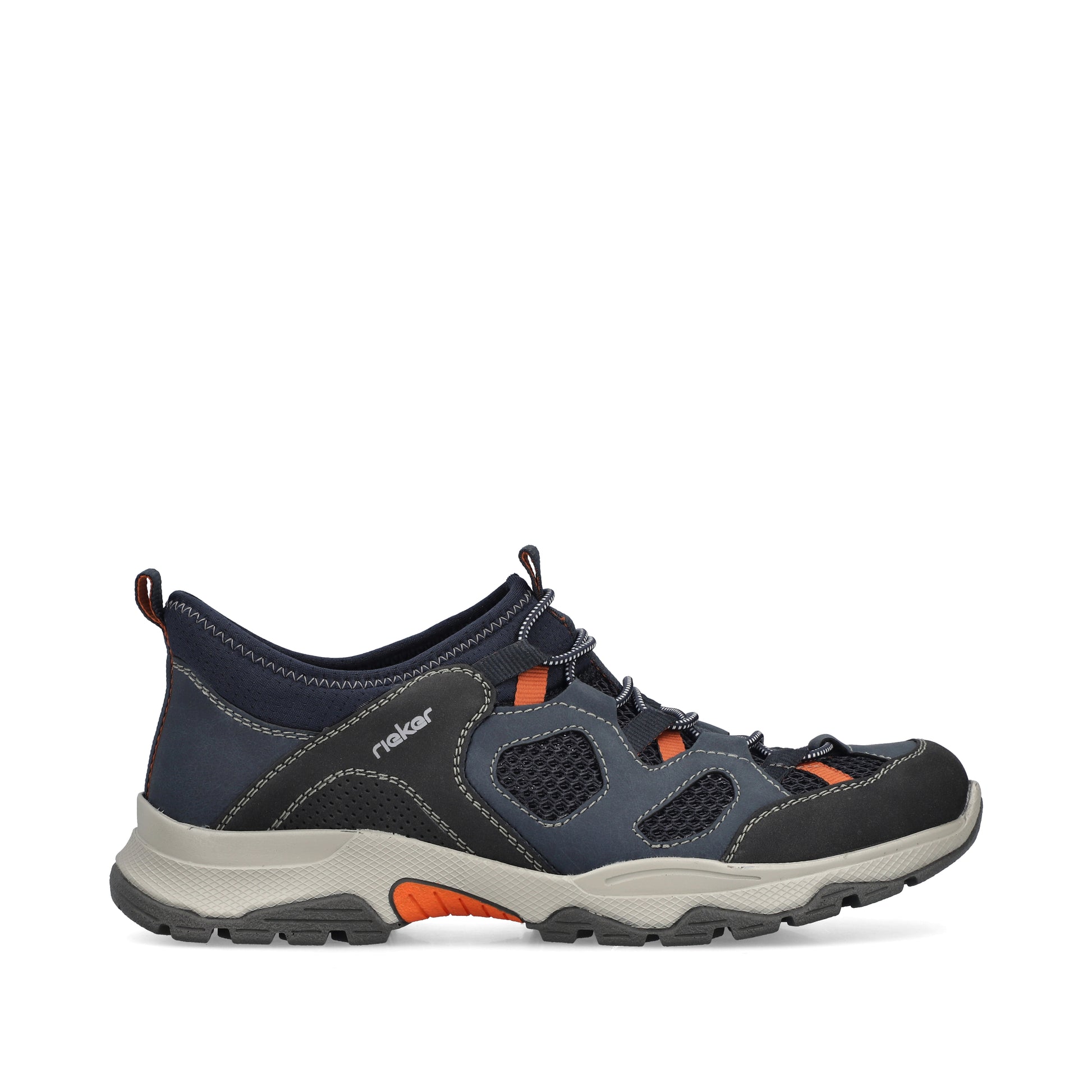 Blue Elasticated Shoes for Men | Rieker B8350-14