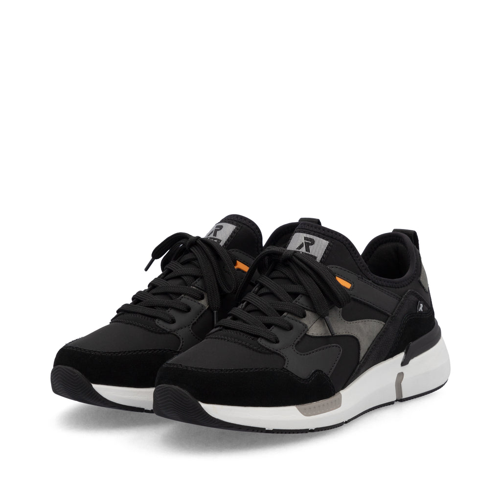 Black Elasticated Shoes for Men | Rieker U1403-00