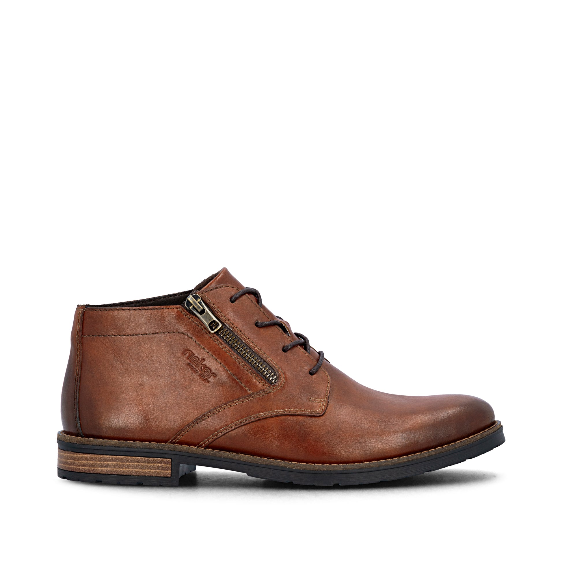 Brown Zip Boots for Men | Rieker 14609-24