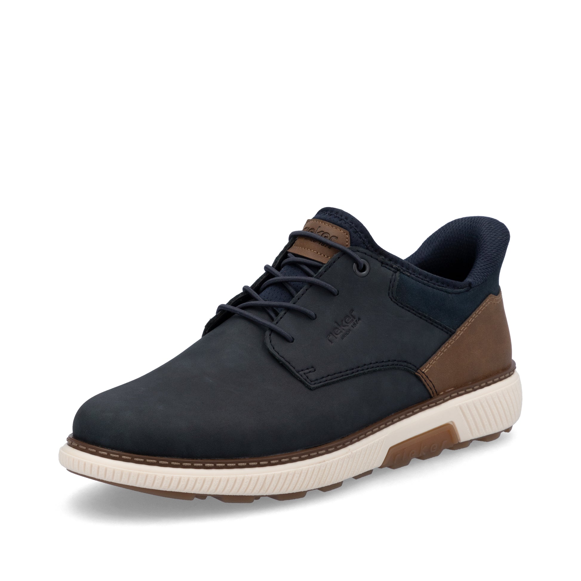 Blue Elasticated Shoes for Men | Rieker B3357-14