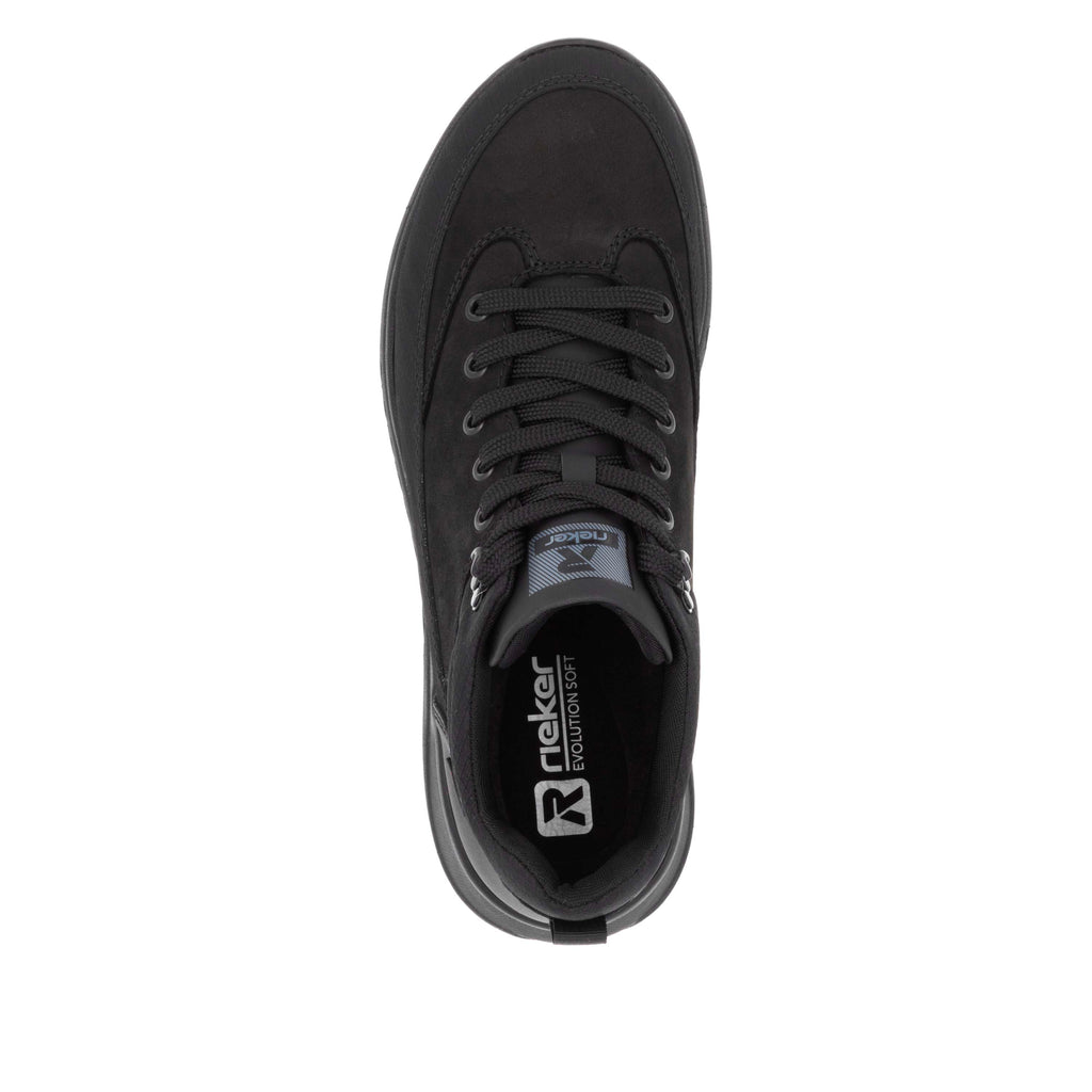 Black Elasticated Boots for Men | Rieker U0173-00