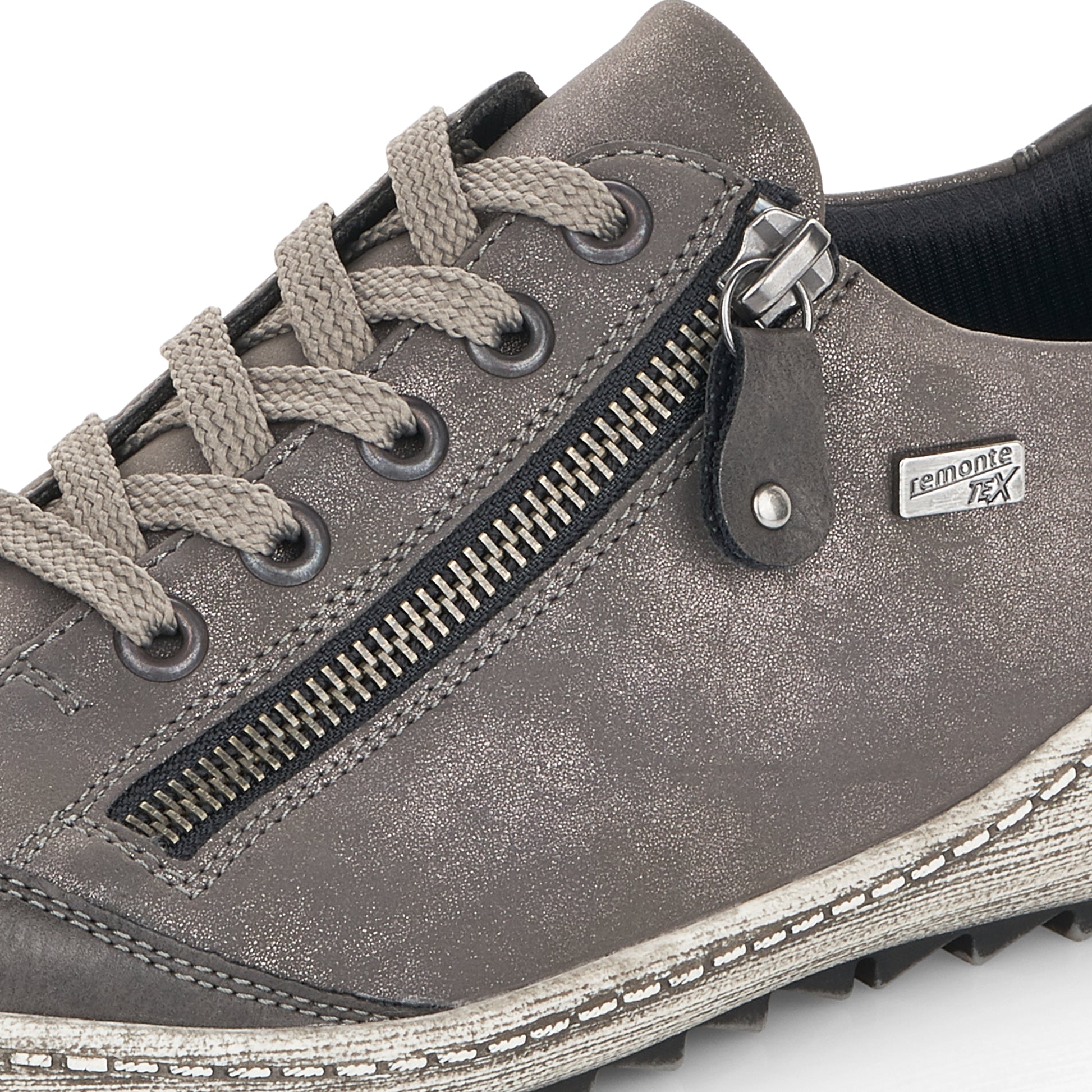 Grey Zip Shoes for Women | Remonte R1402-44