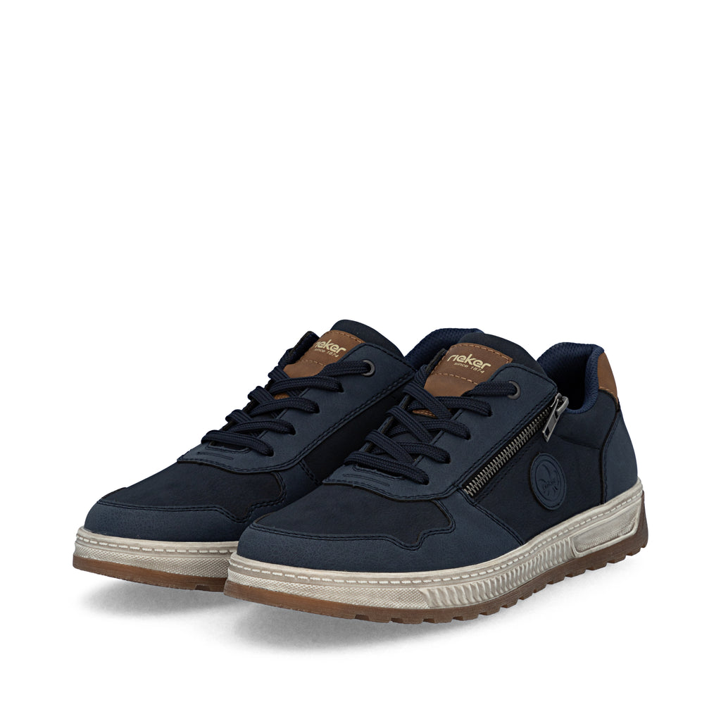 Blue Zip Shoes for Men | Rieker 37029-14