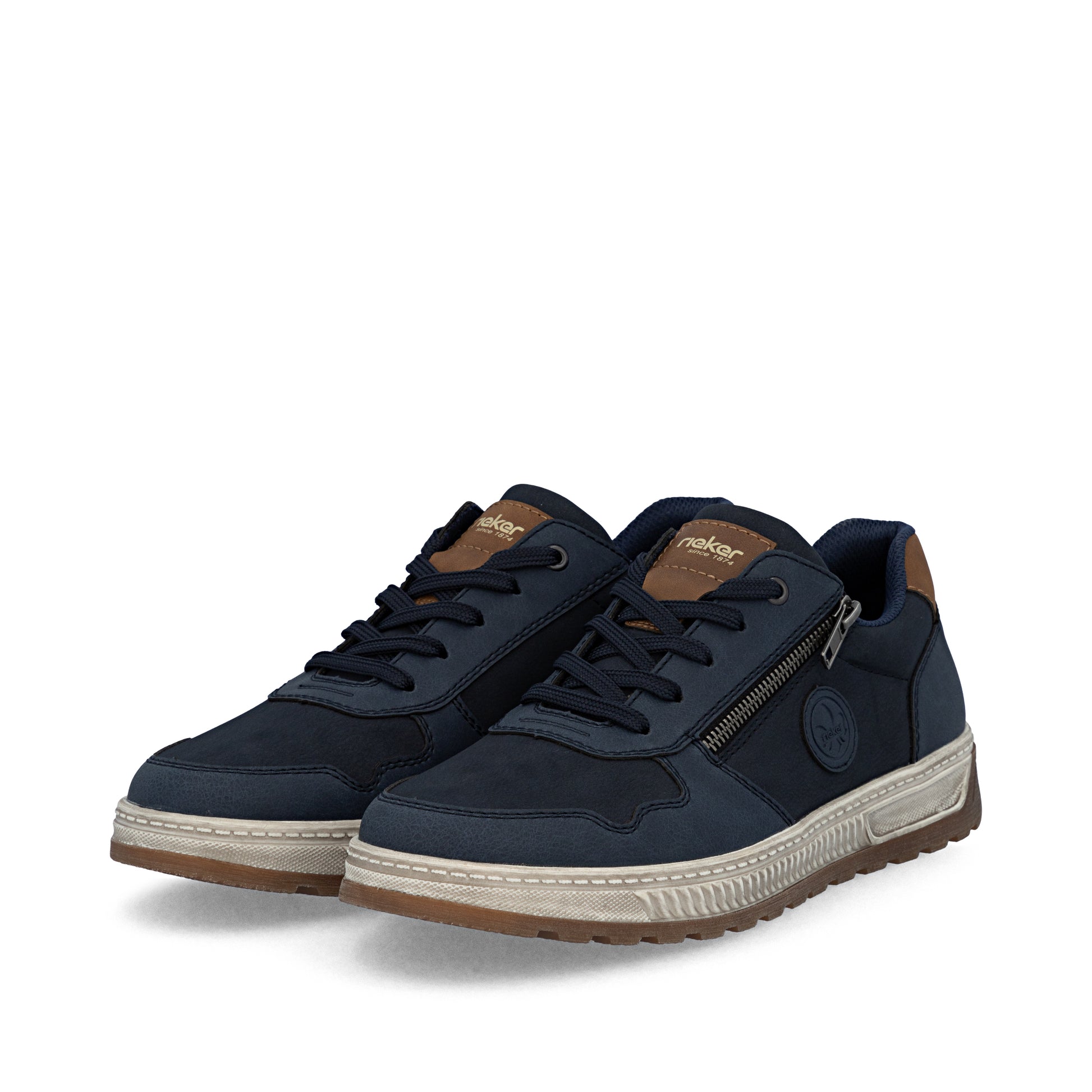 Blue Zip Shoes for Men | Rieker 37029-14