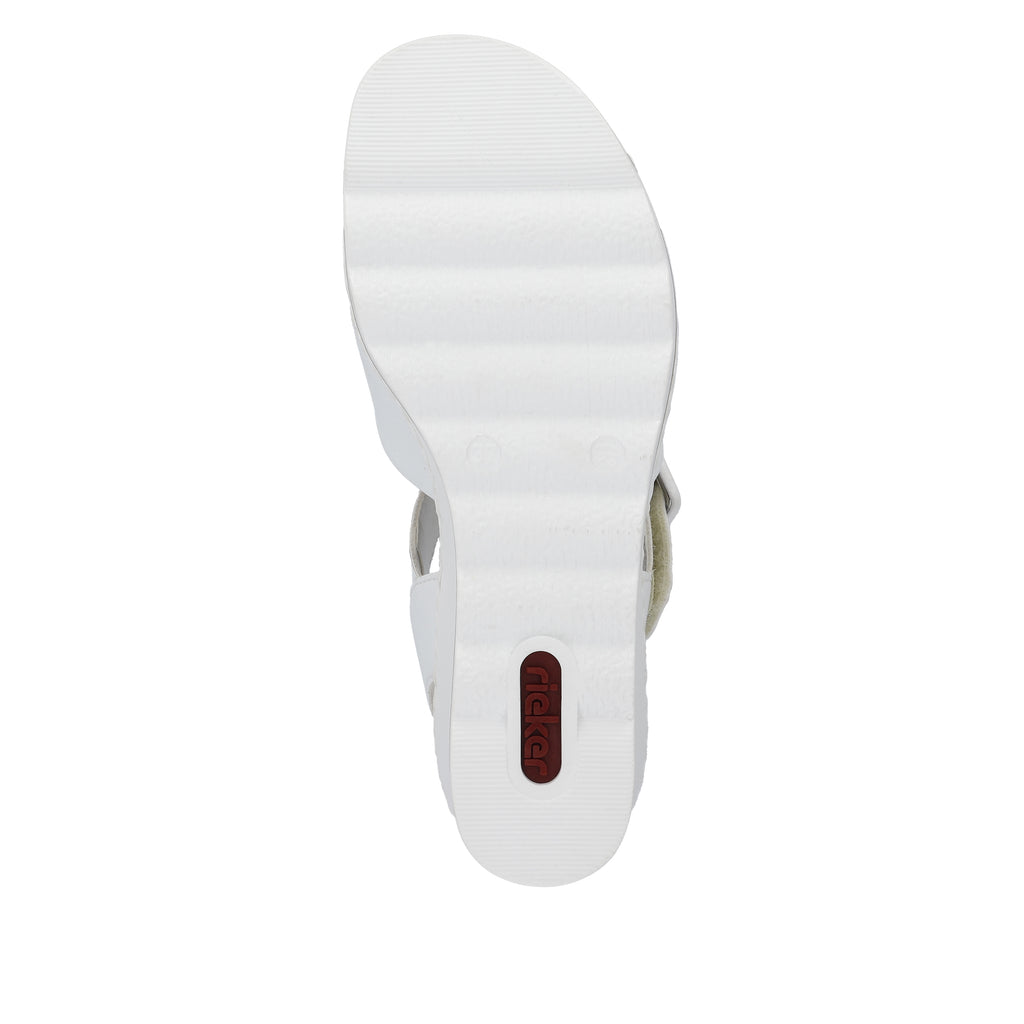 White Hook & Loop Sandals for Women | Rieker 67463-80