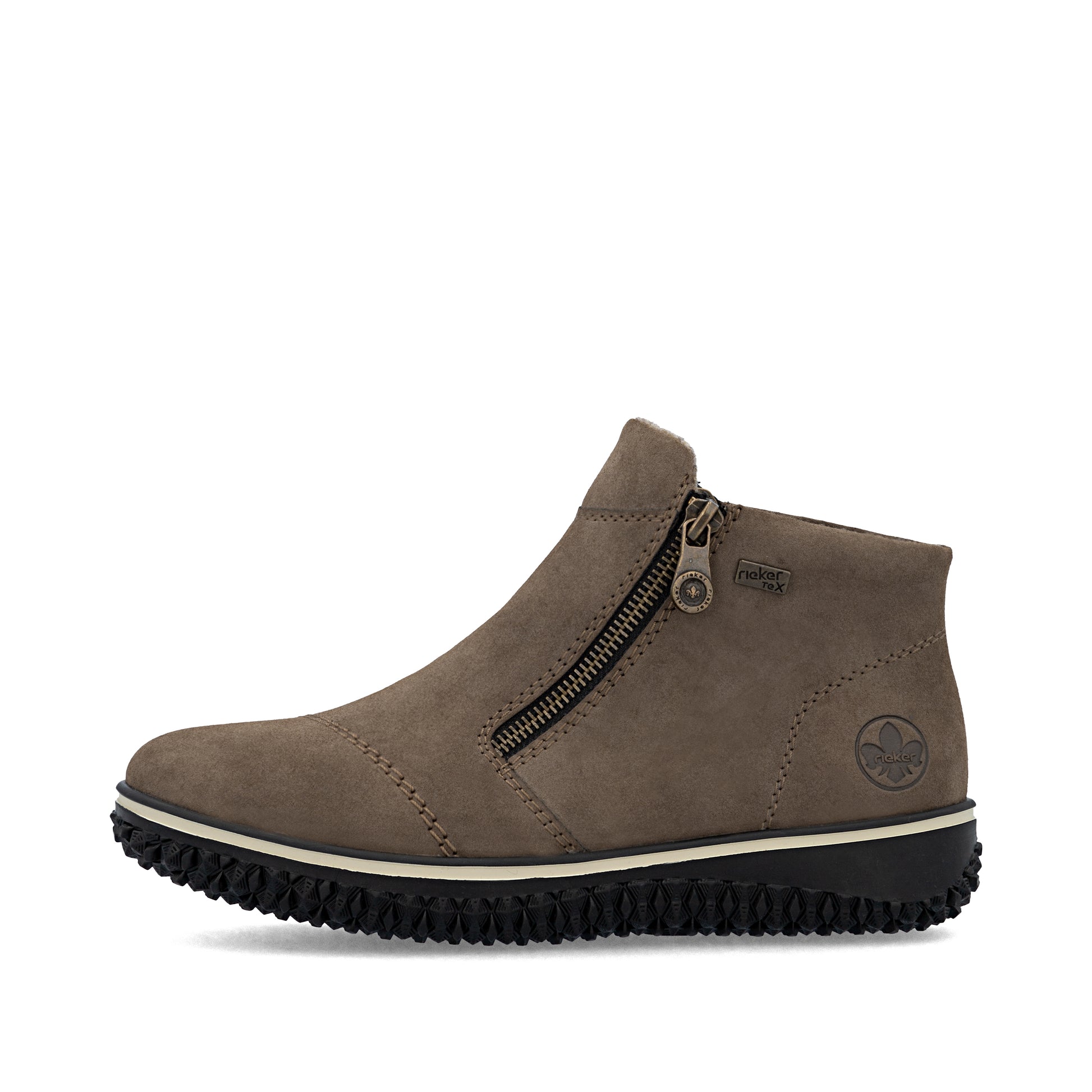 Brown Zip Boots for Women | Rieker Z4265-24