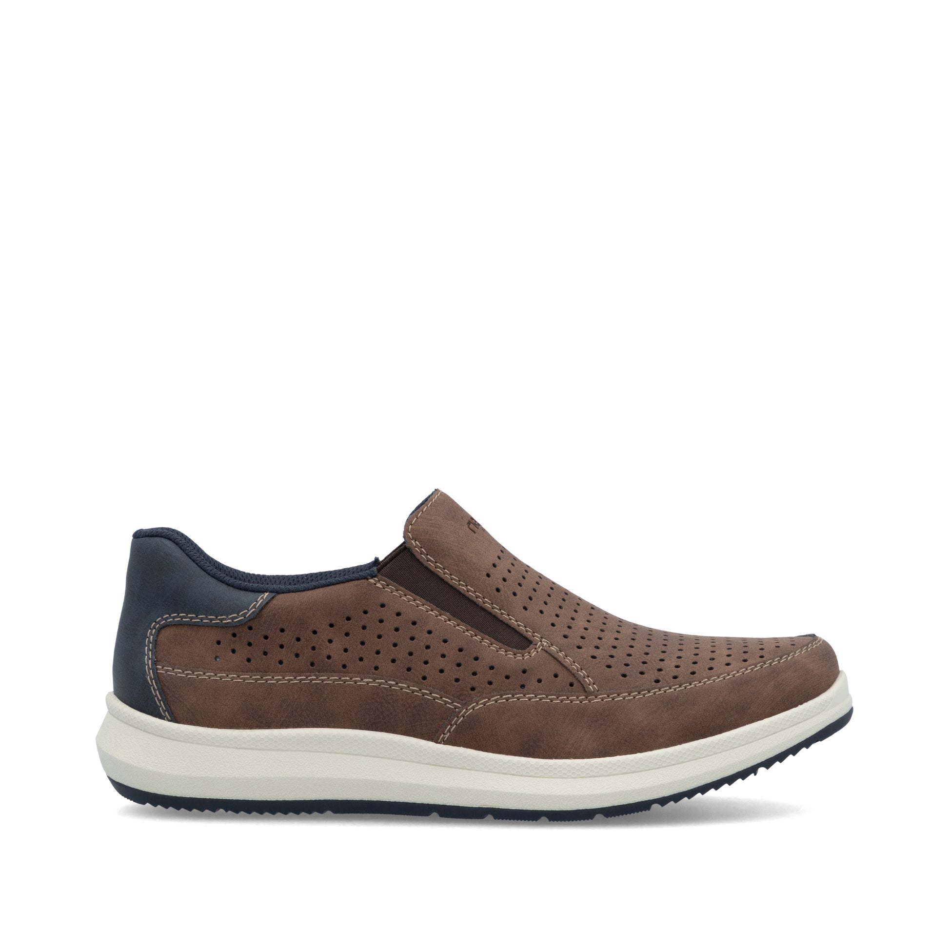 Brown Elasticated Shoes for Men | Rieker 16952-24
