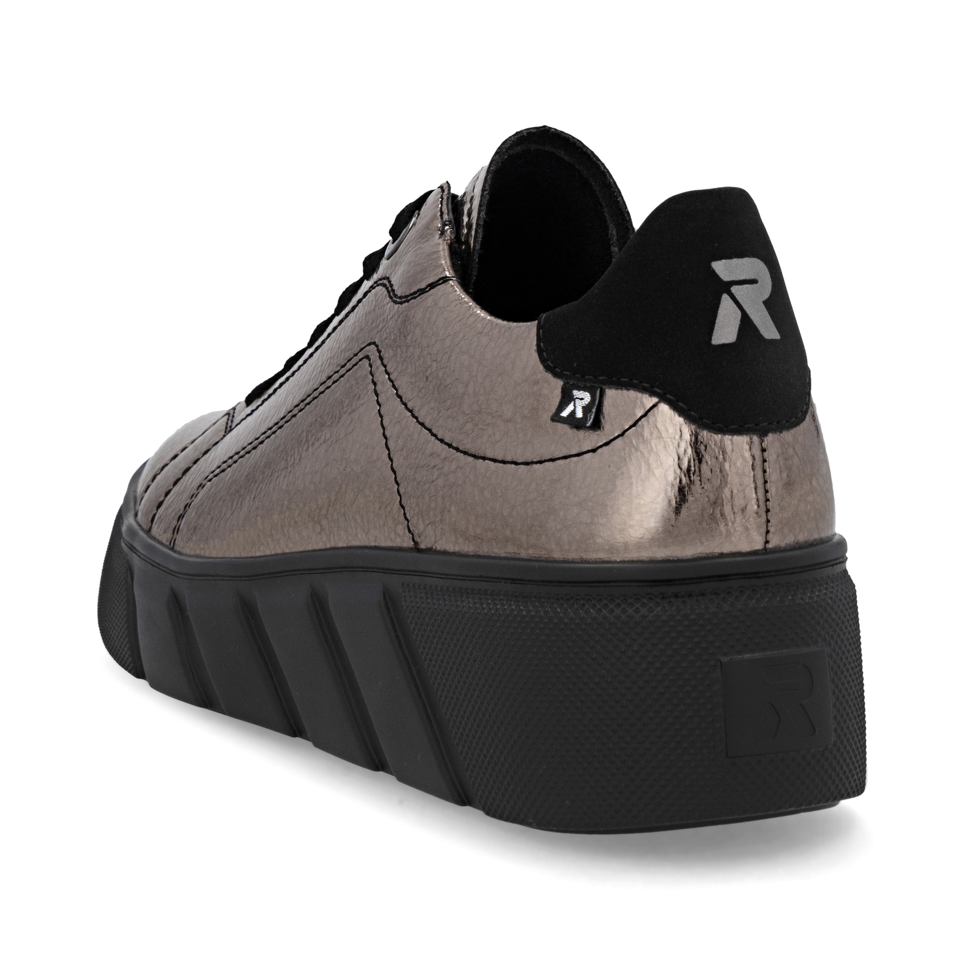 Metallic Elasticated Shoes for Women | Rieker W2601-91