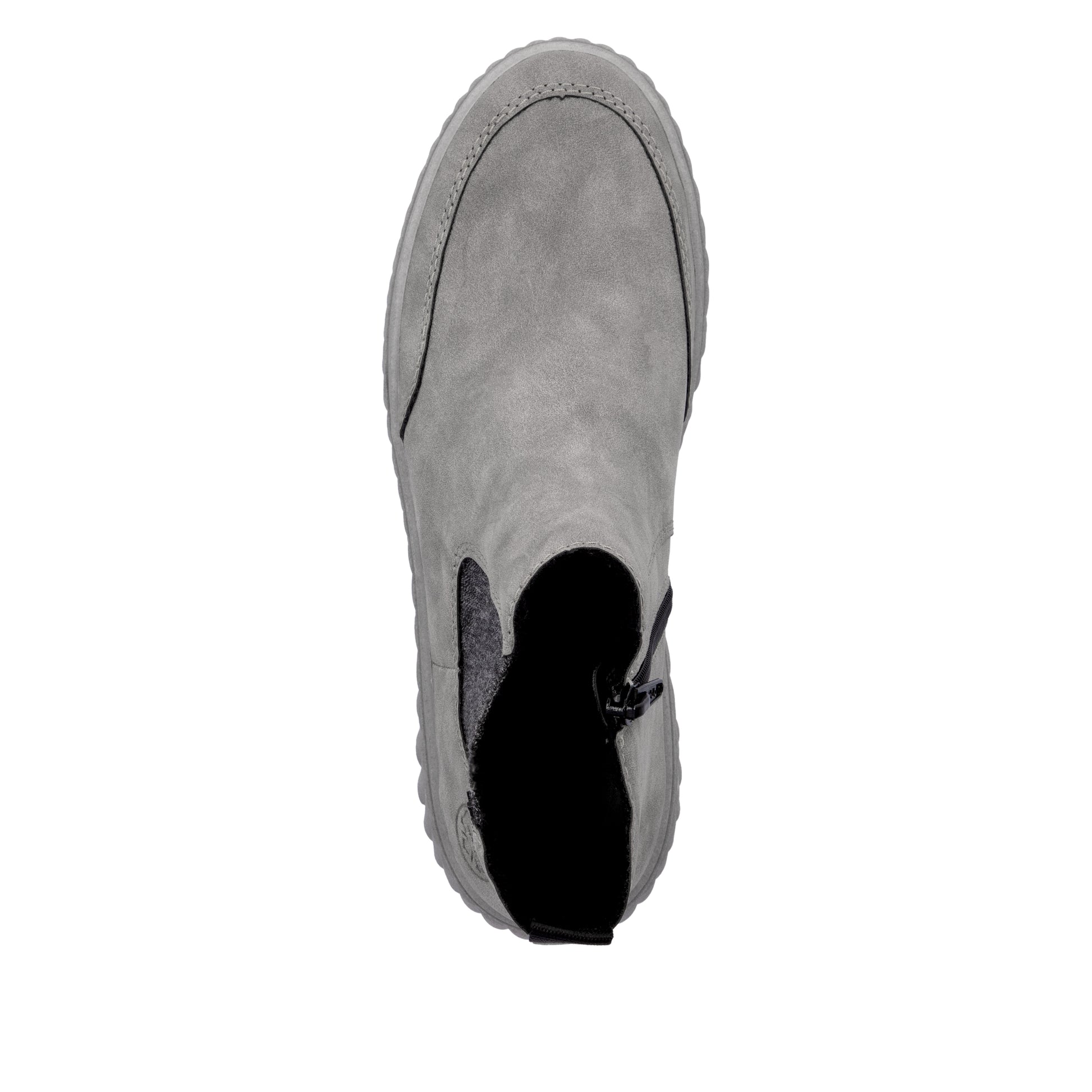 Grey Zip Boots for Women | Rieker N2553-40