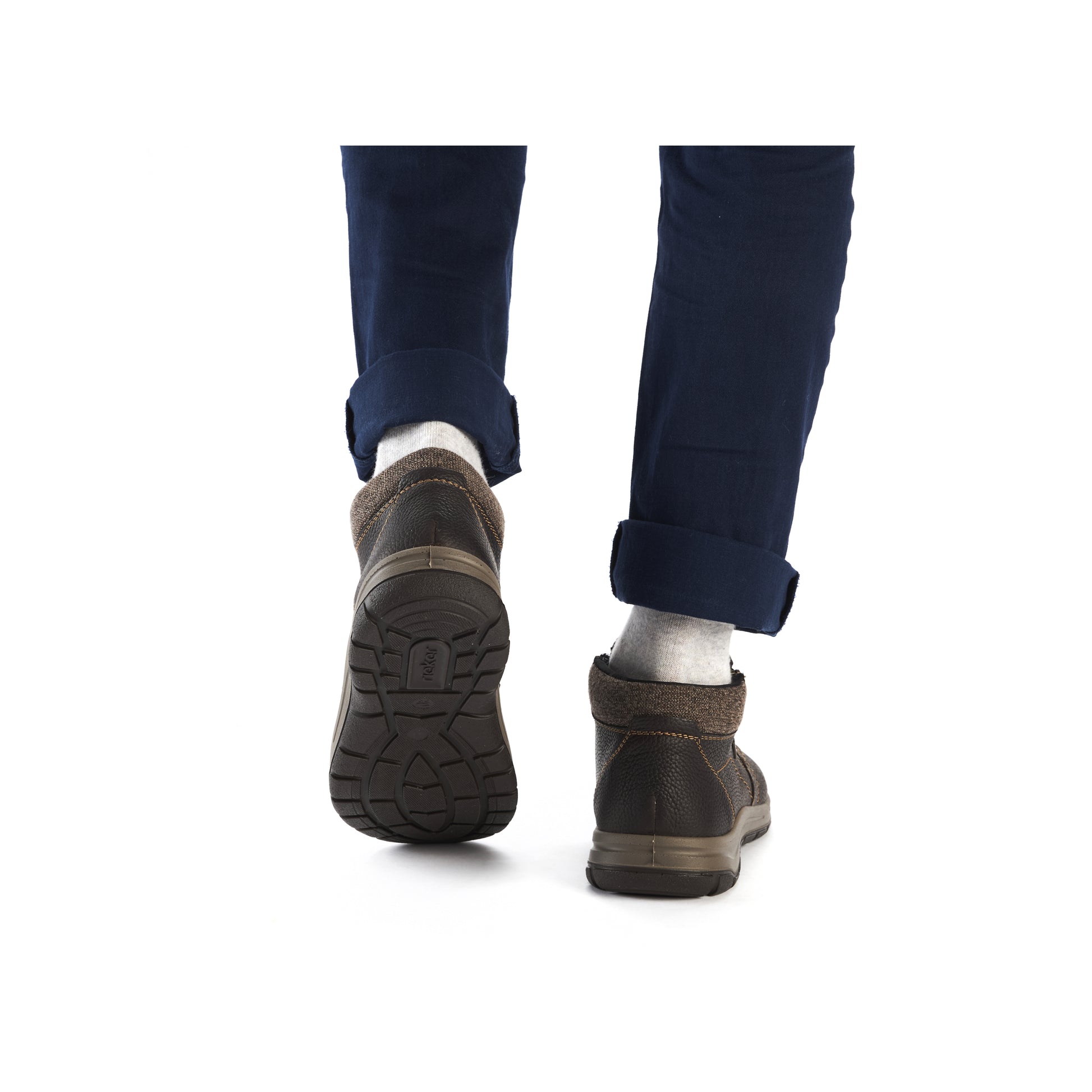 Brown Zip Boots for Men | Rieker 03660-25