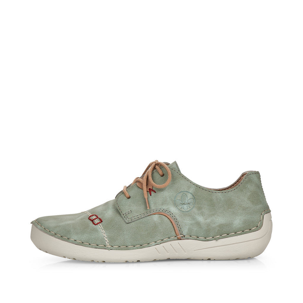 Green Elasticated Shoes for Women | Rieker 52528-52