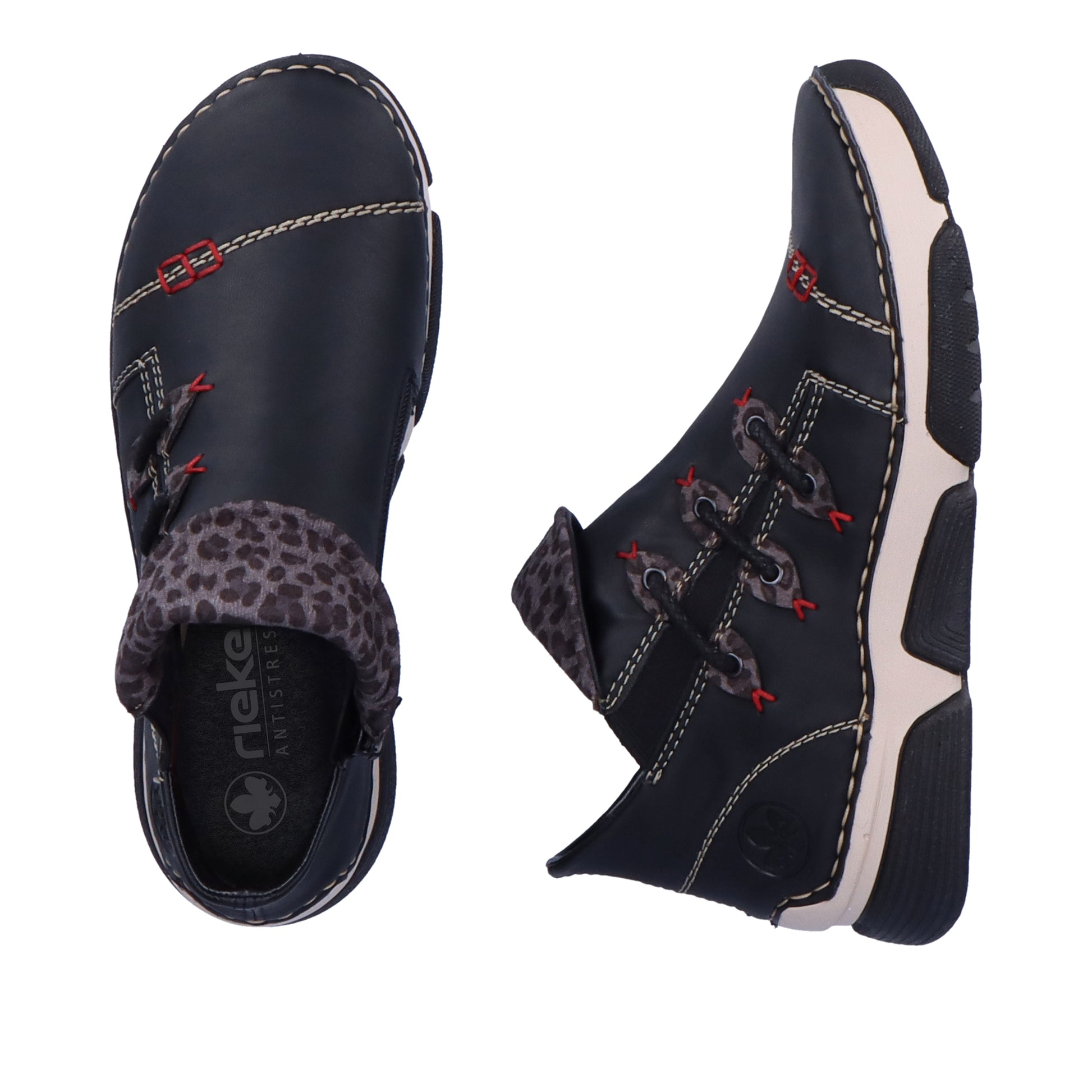 Black Zip Boots for Women | Rieker 45983-00