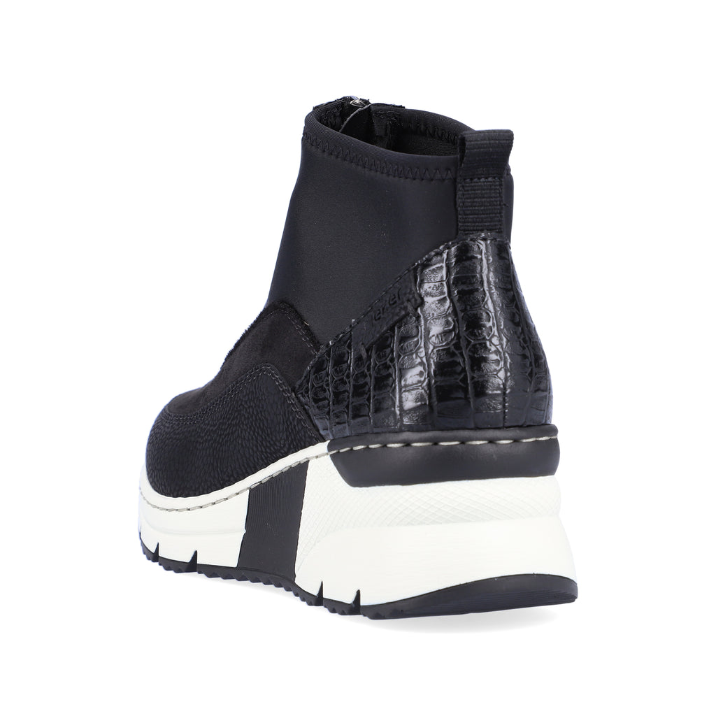 Black Zip Boots for Women | Rieker N6352-00
