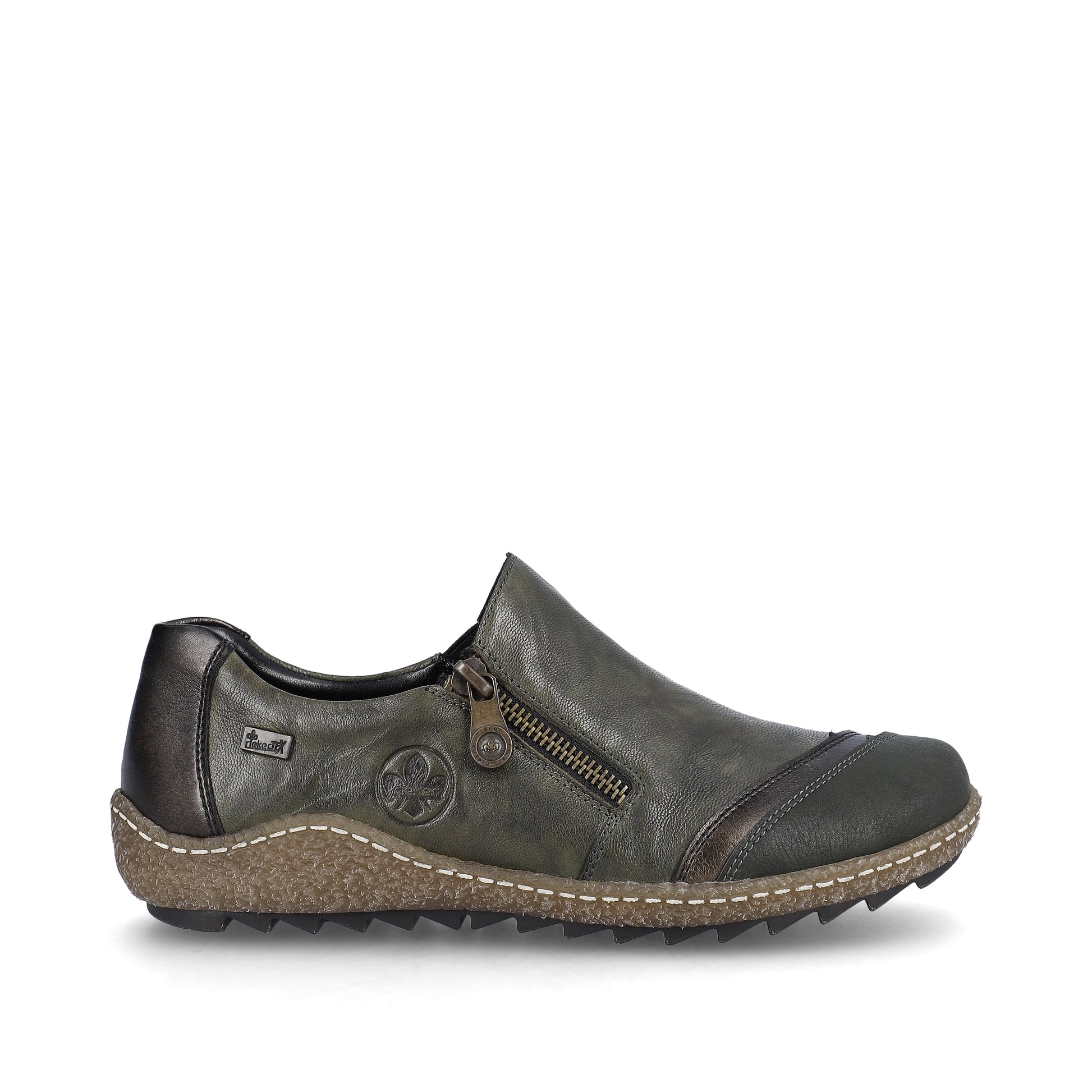 Green Zip Shoes for Women | Rieker L7571-54