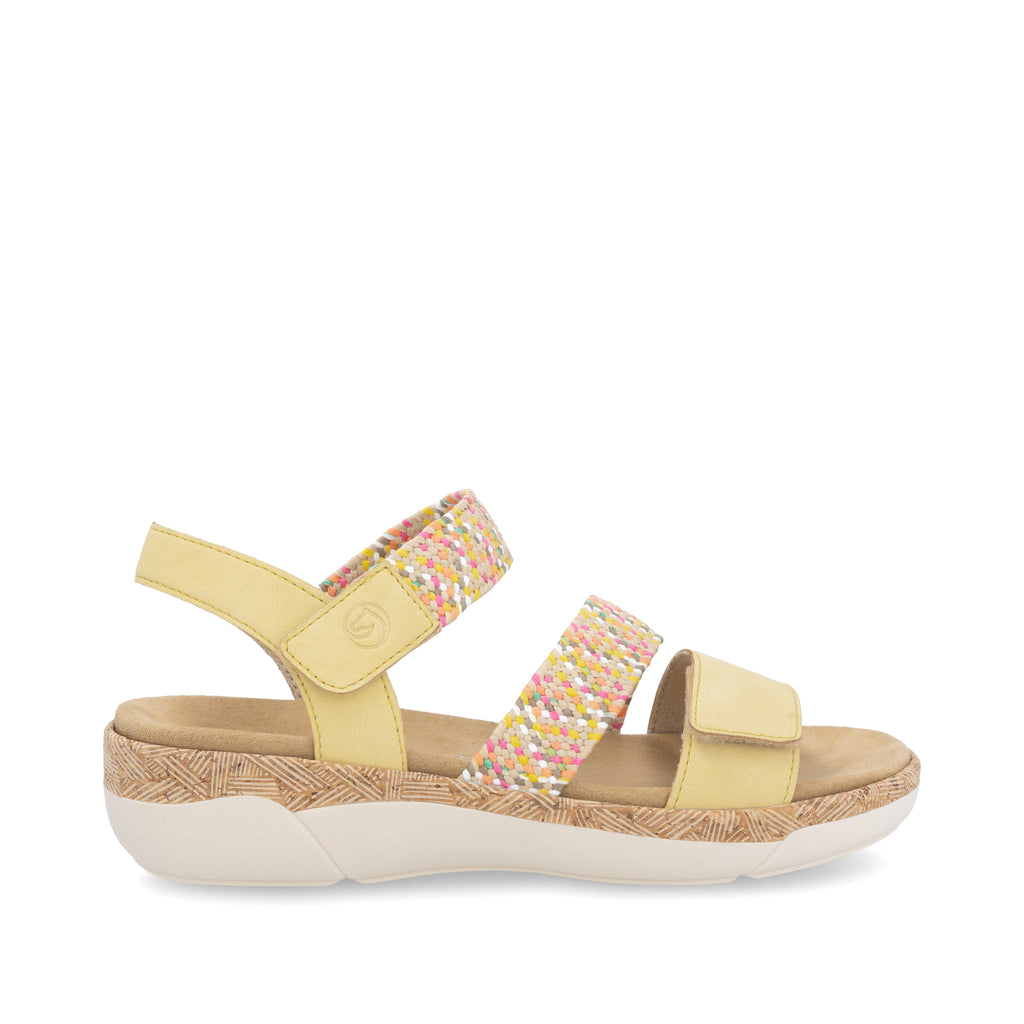 Yellow Hook & Loop Sandals for Women | Remonte R6861-68