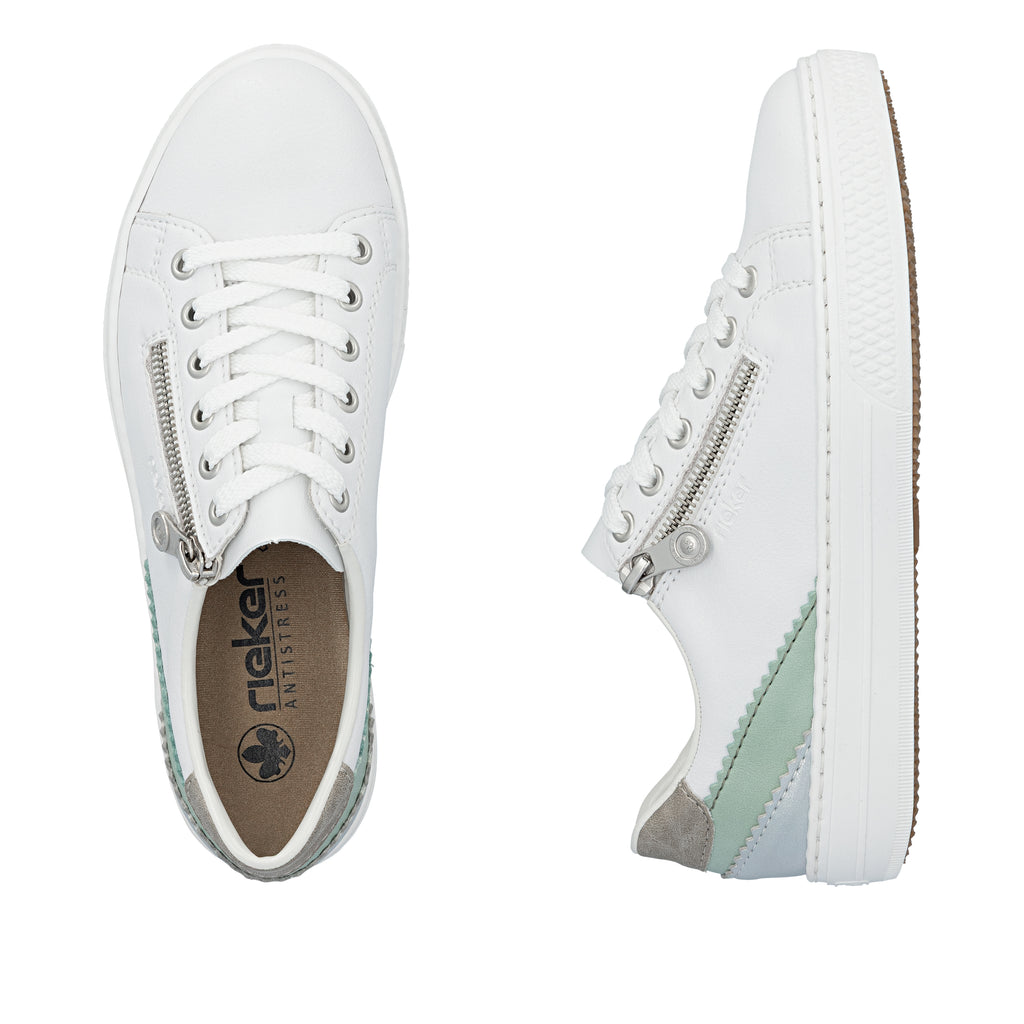 White Zip Shoes for Women | Rieker L5900-80