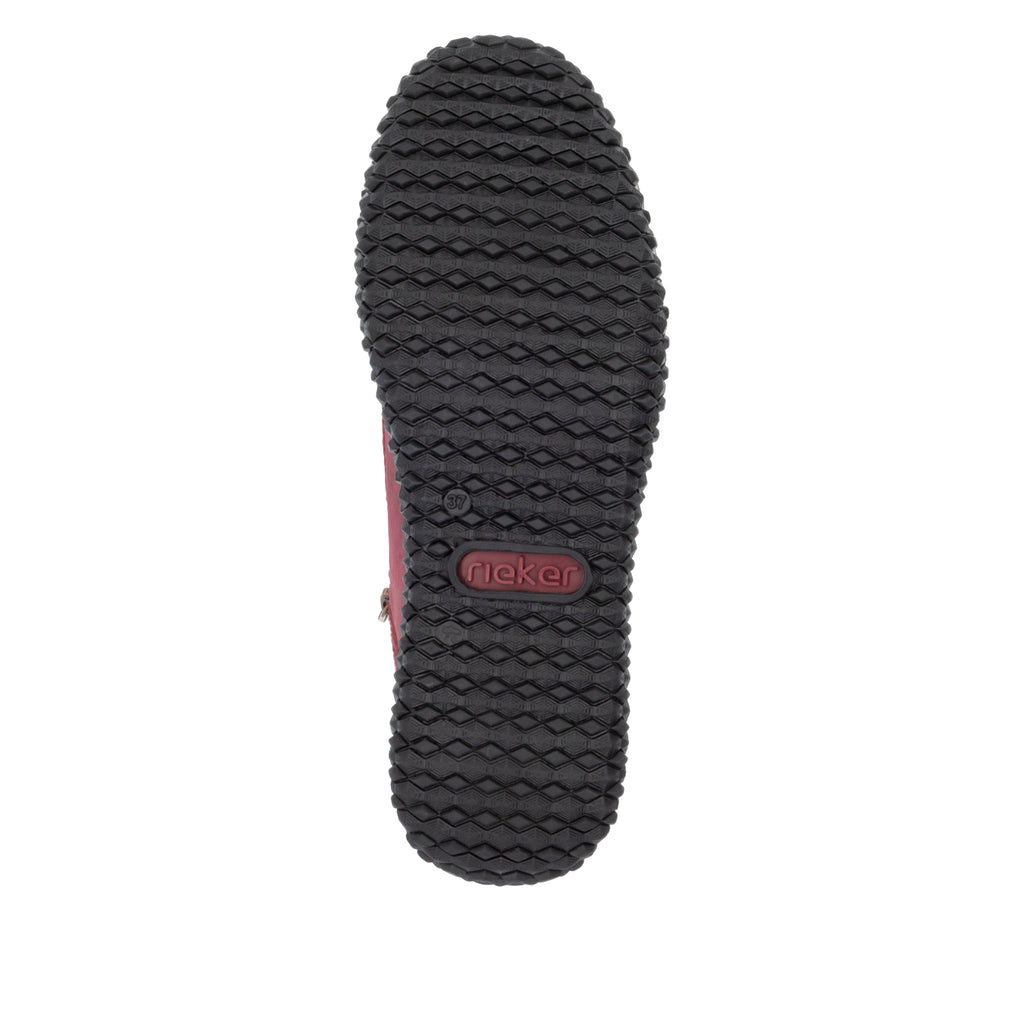Red Zip Boots for Women | Rieker Z4263-35
