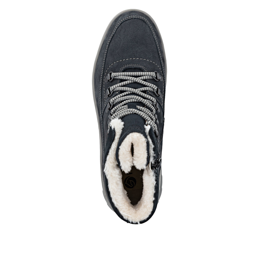 Blue Zip Boots for Women | Remonte D2B74-14